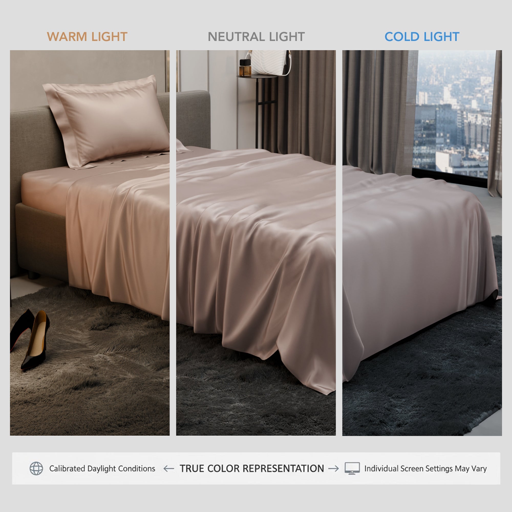 Champagne Flat Bedsheet Set