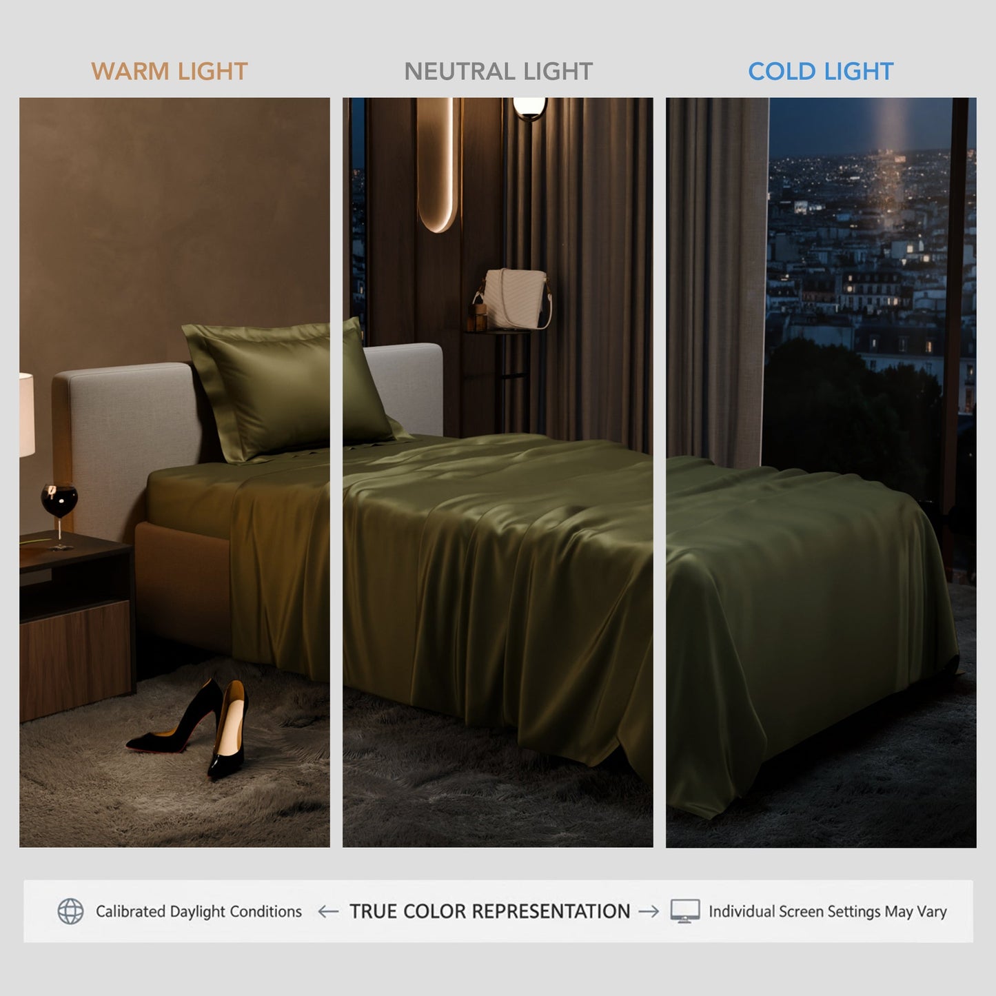Olive Oasis Flat Bedsheet Set