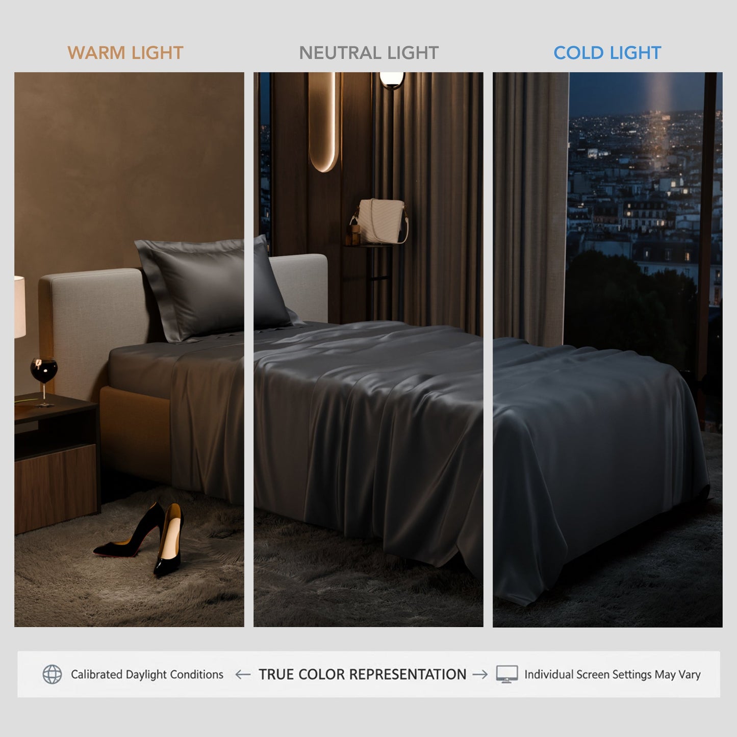 Twilight Embrace Flat Bedsheet Set