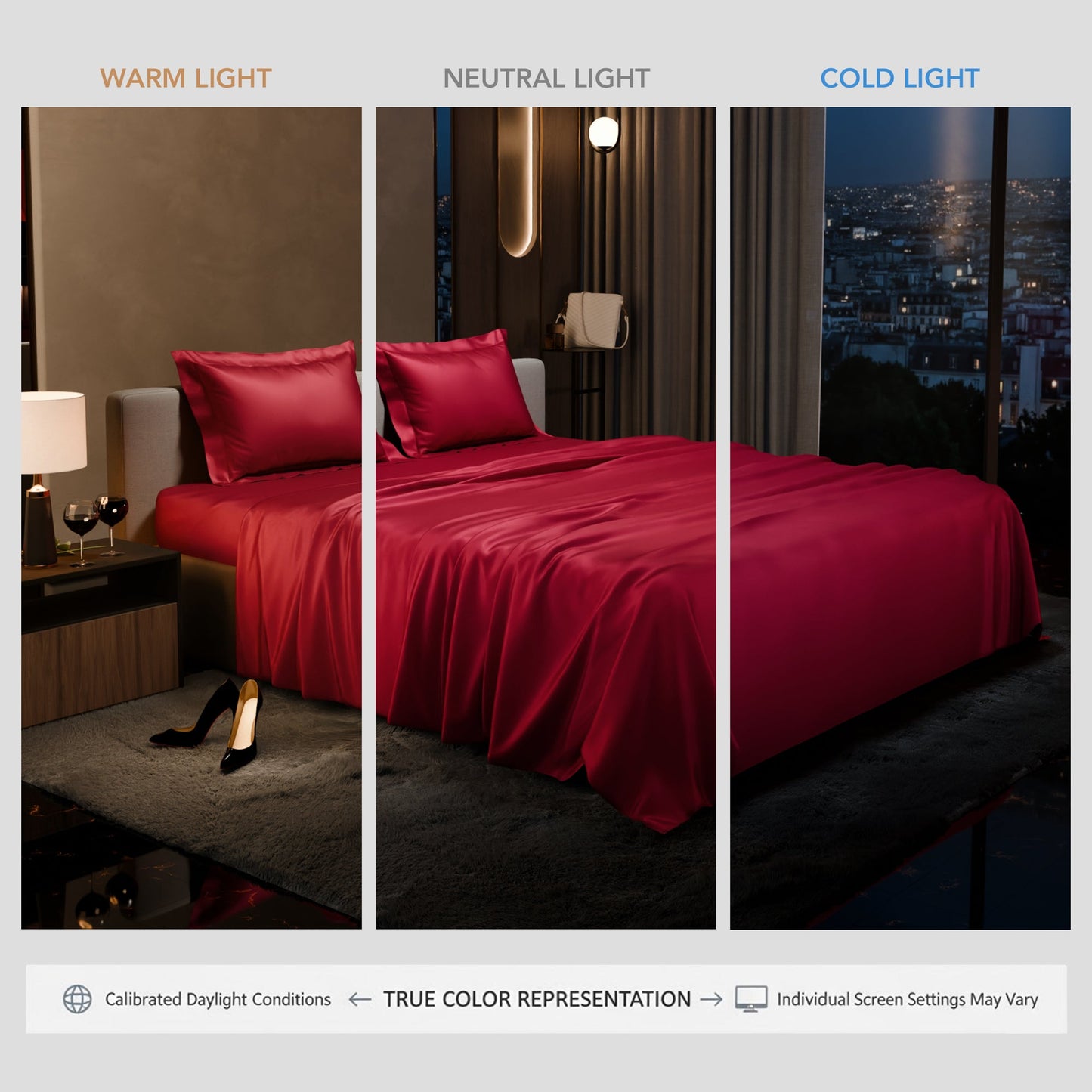 Flirty Red Flat Bedsheet Set