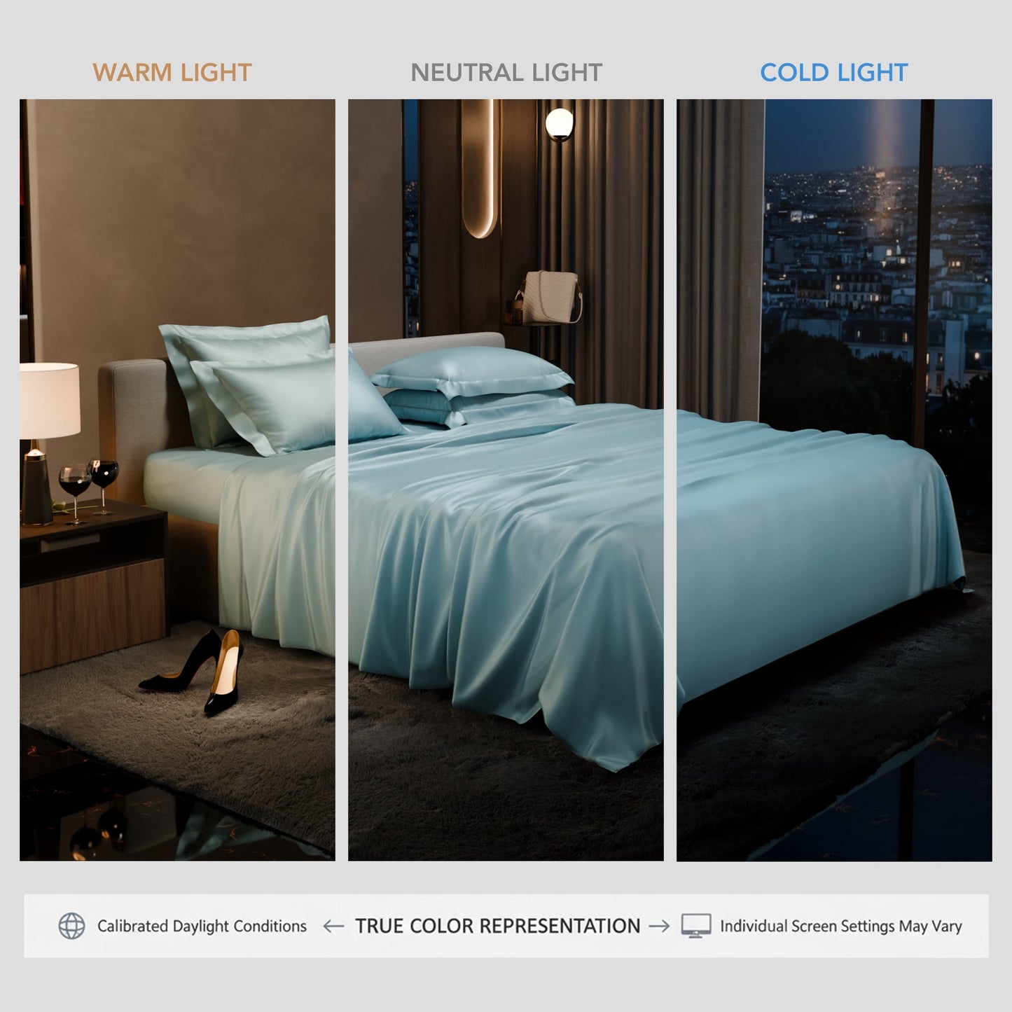 Dreamy Blue Flat Bedsheet Set