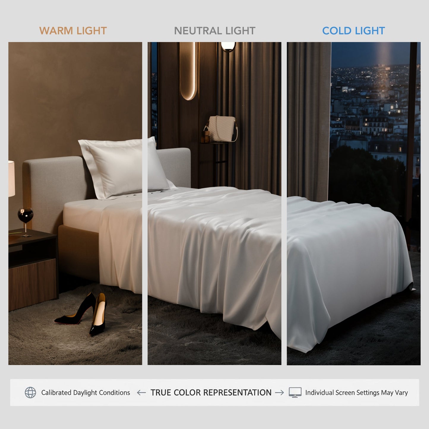 Vanilla White Flat Bedsheet Set