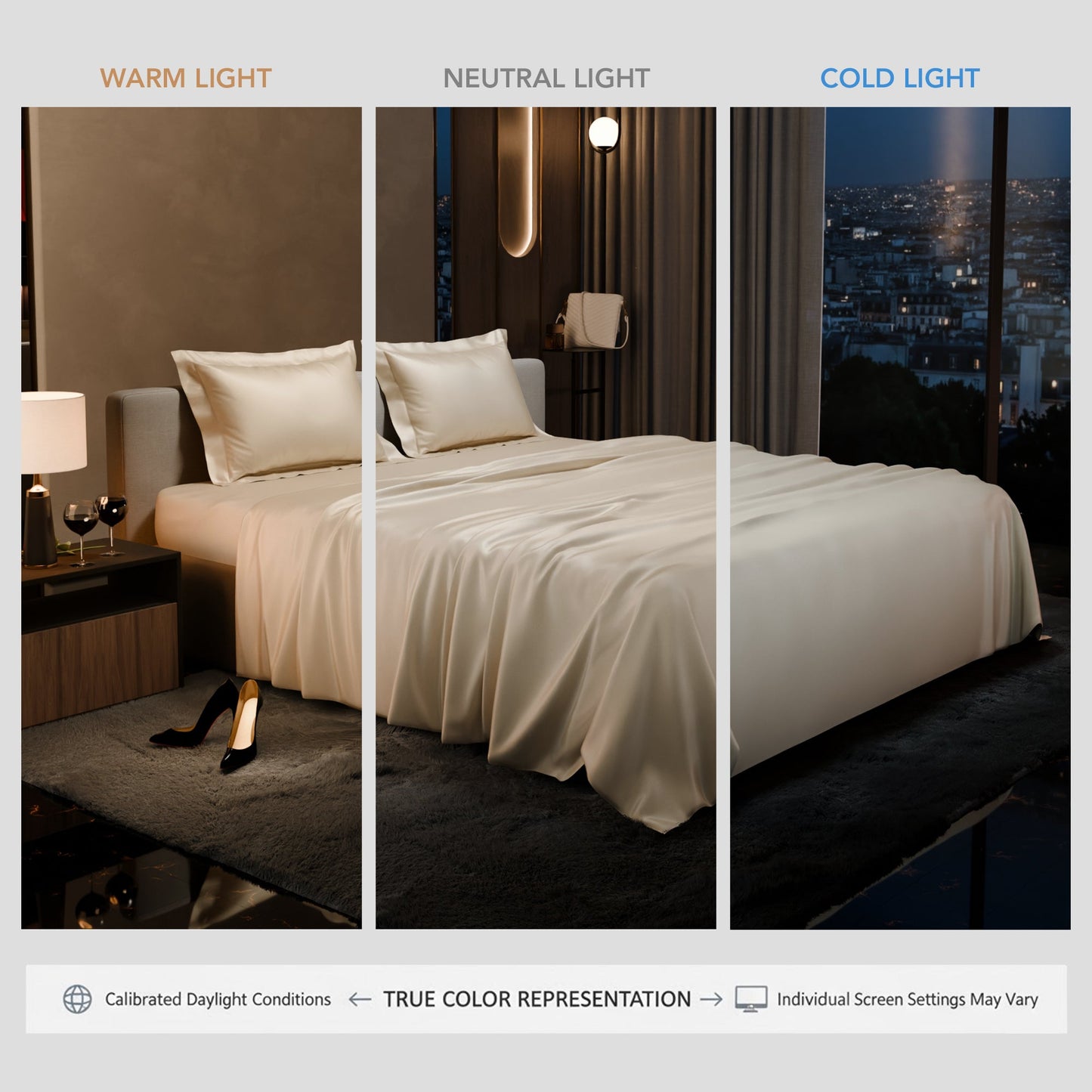 Charming Ivory Flat Bedsheet Set