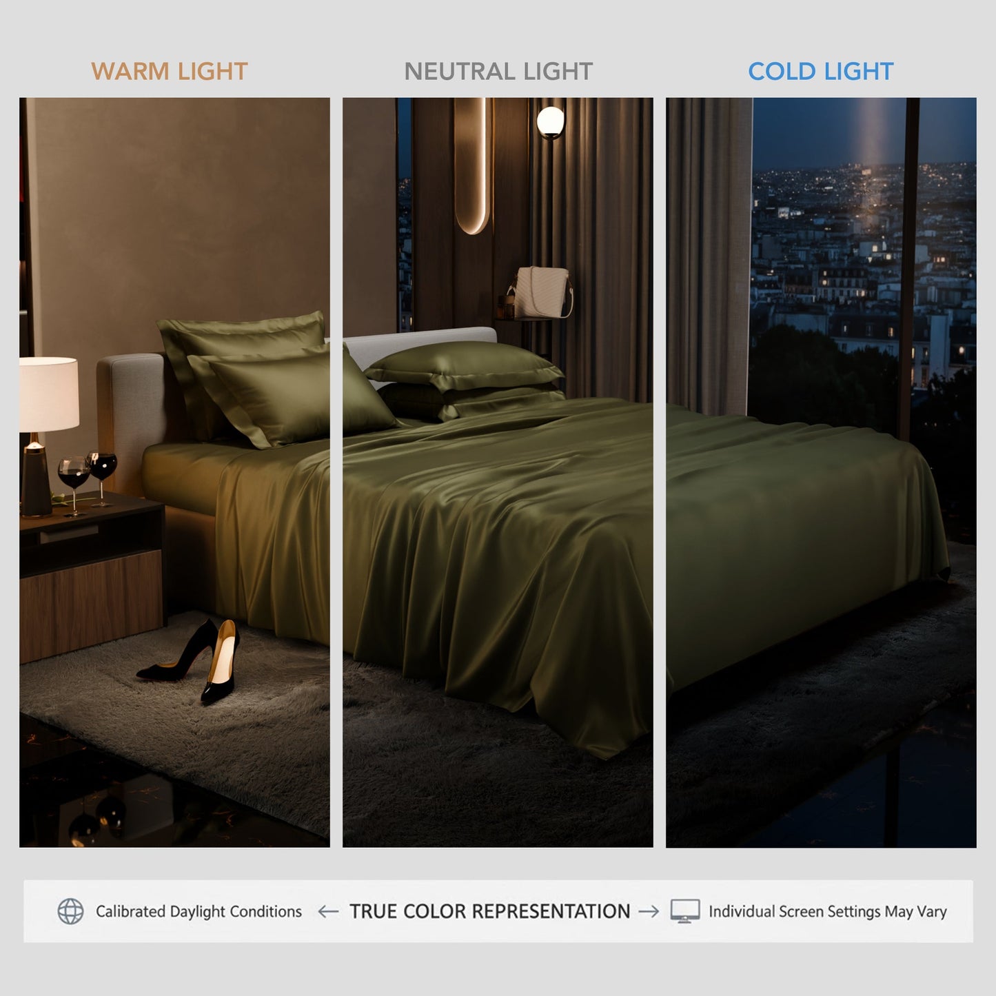 Olive Oasis Flat Bedsheet Set