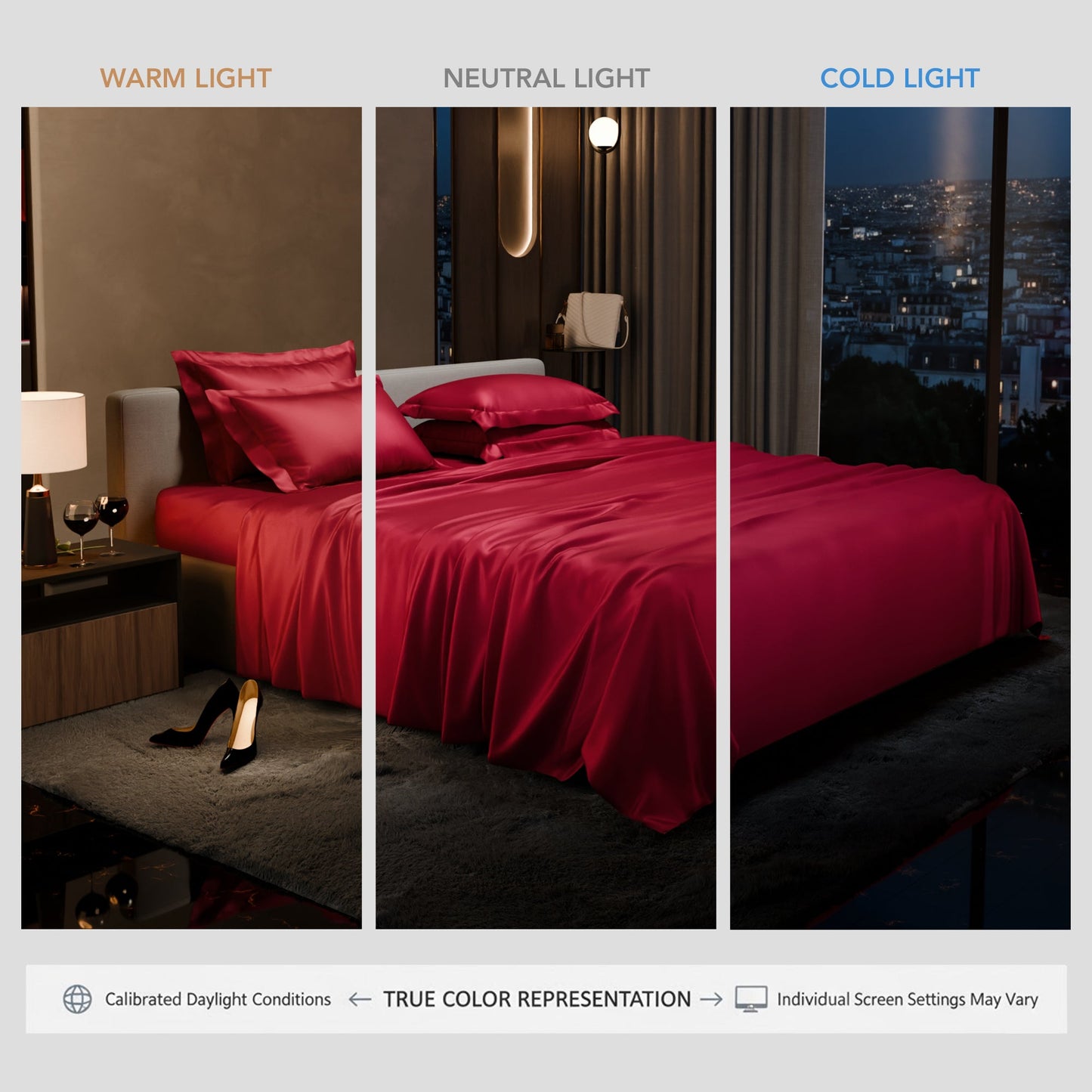 Flirty Red Flat Bedsheet Set