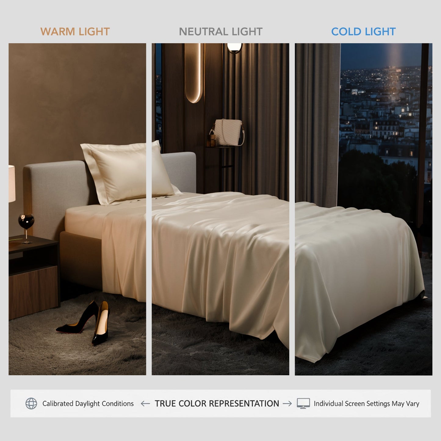 Charming Ivory Flat Bedsheet Set