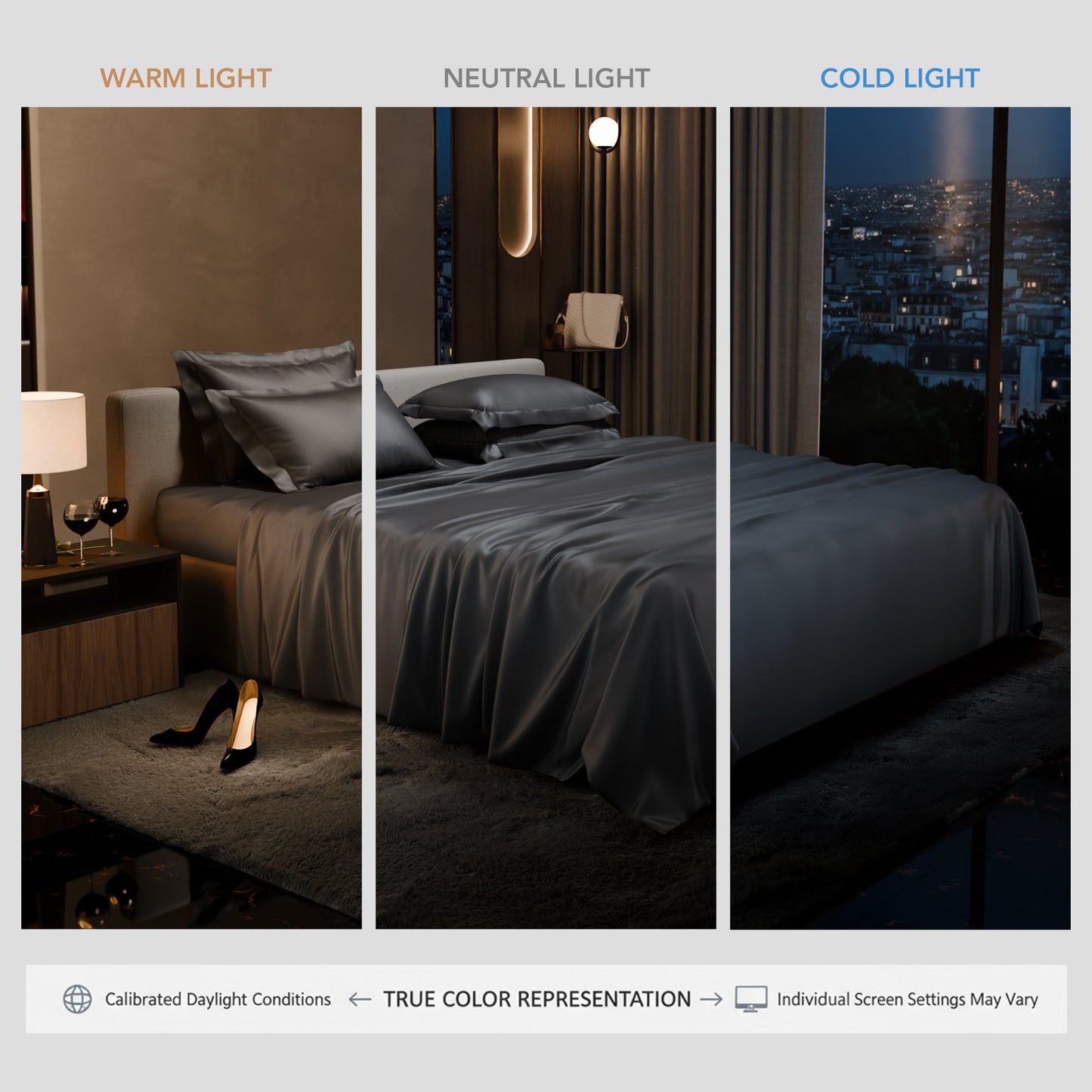 Twilight Embrace Flat Bedsheet Set