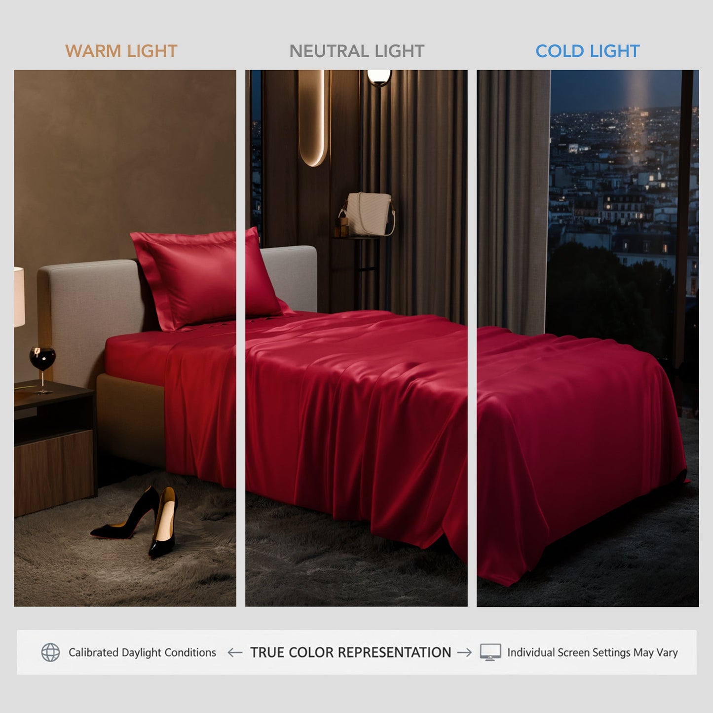 Flirty Red Flat Bedsheet Set
