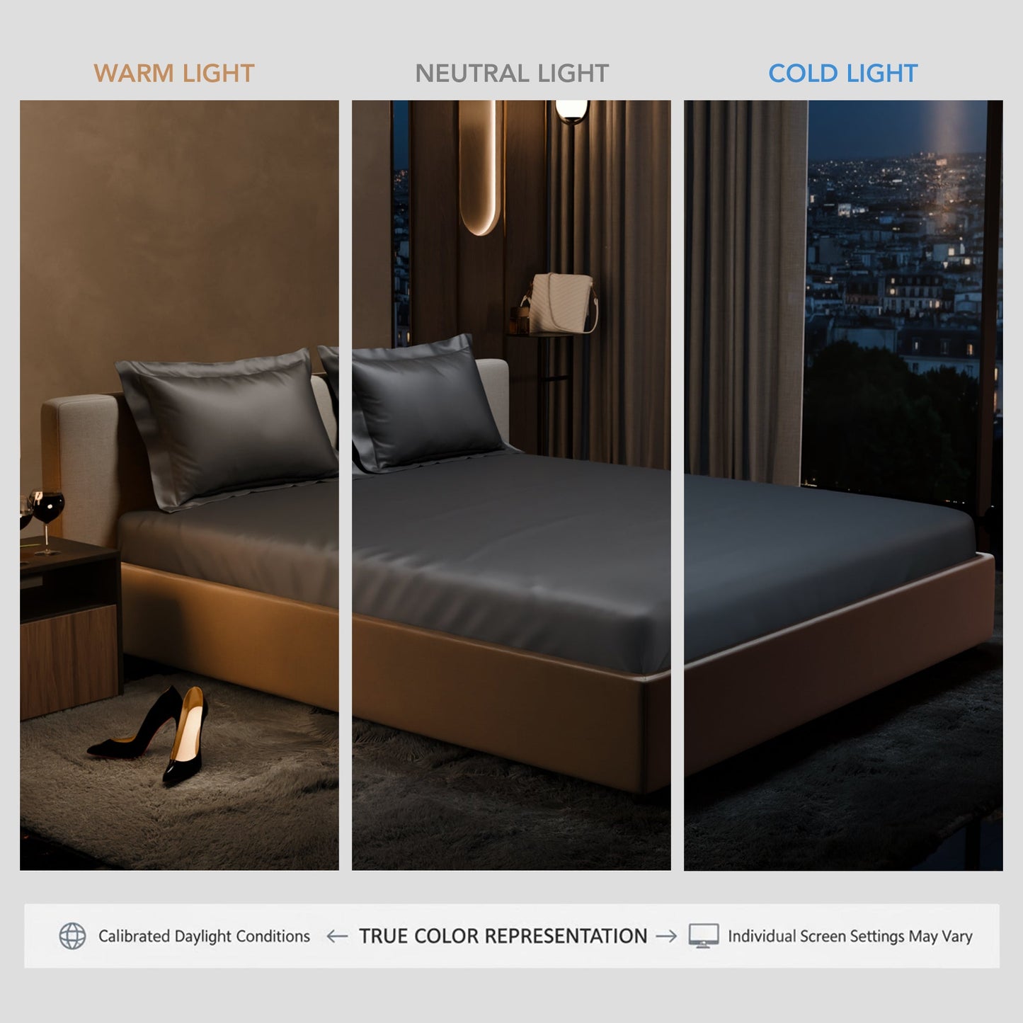 Twilight Embrace Fitted Bedsheet Set