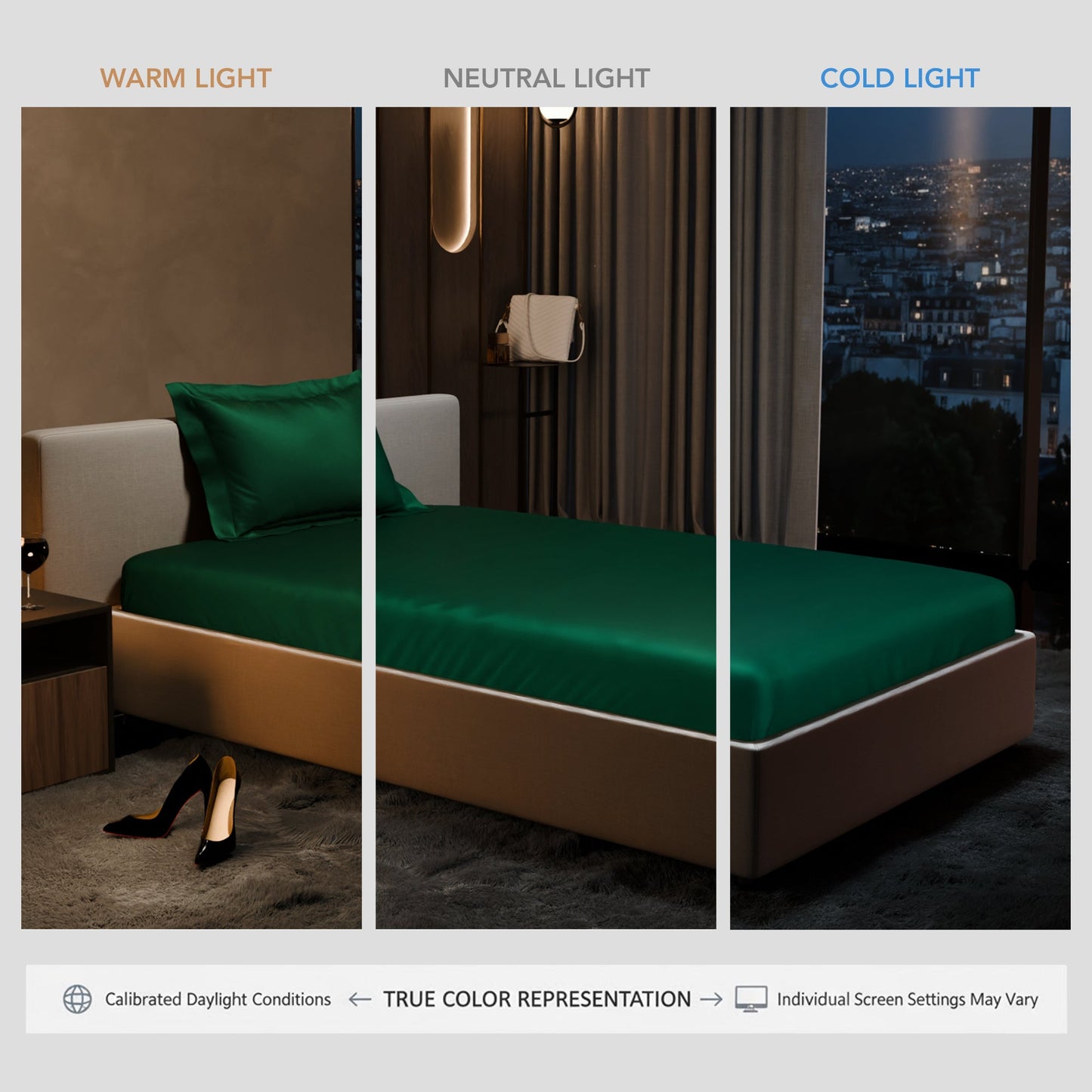 Emerald Green Fitted Bedsheet Set