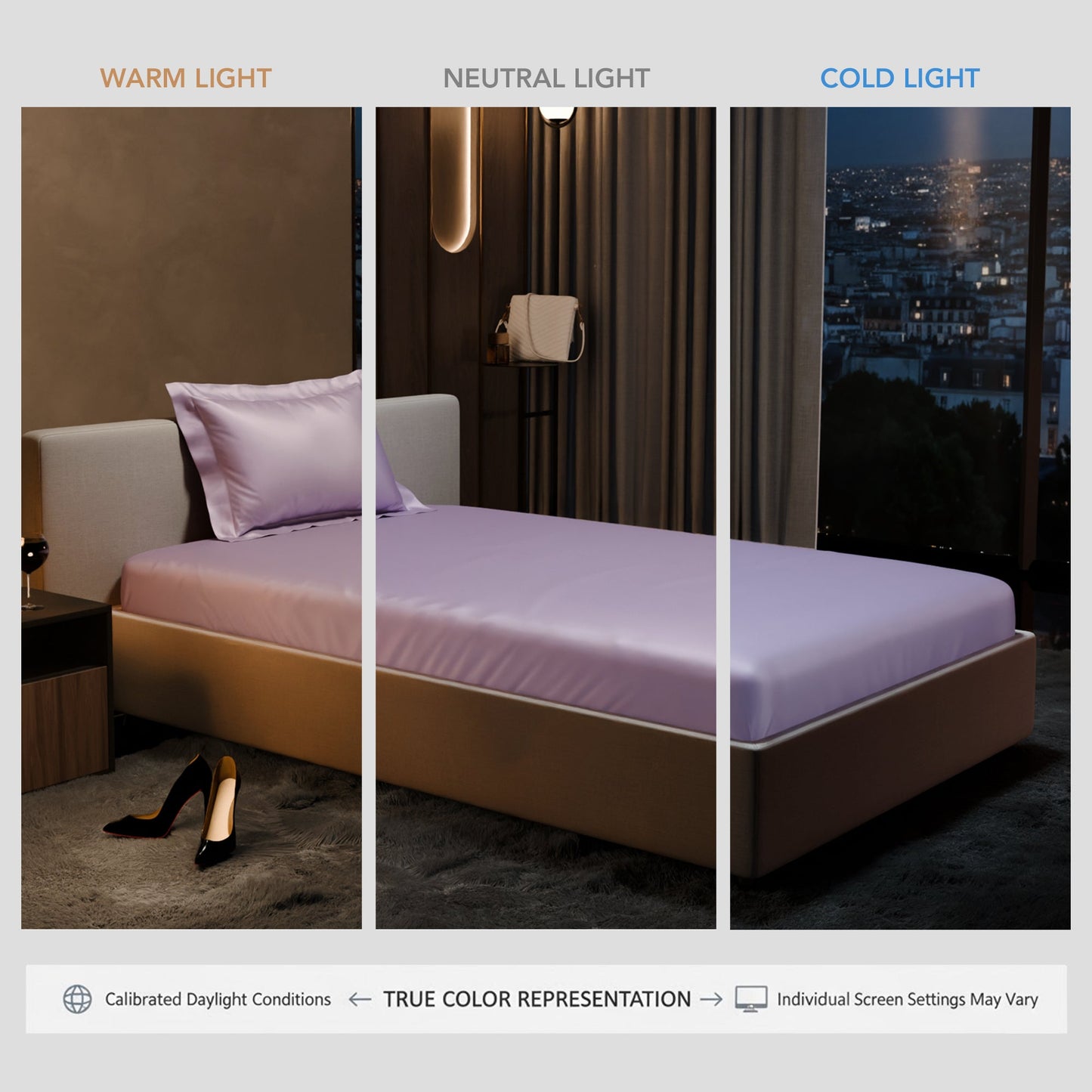 Lilac Affair Fitted Bedsheet Set