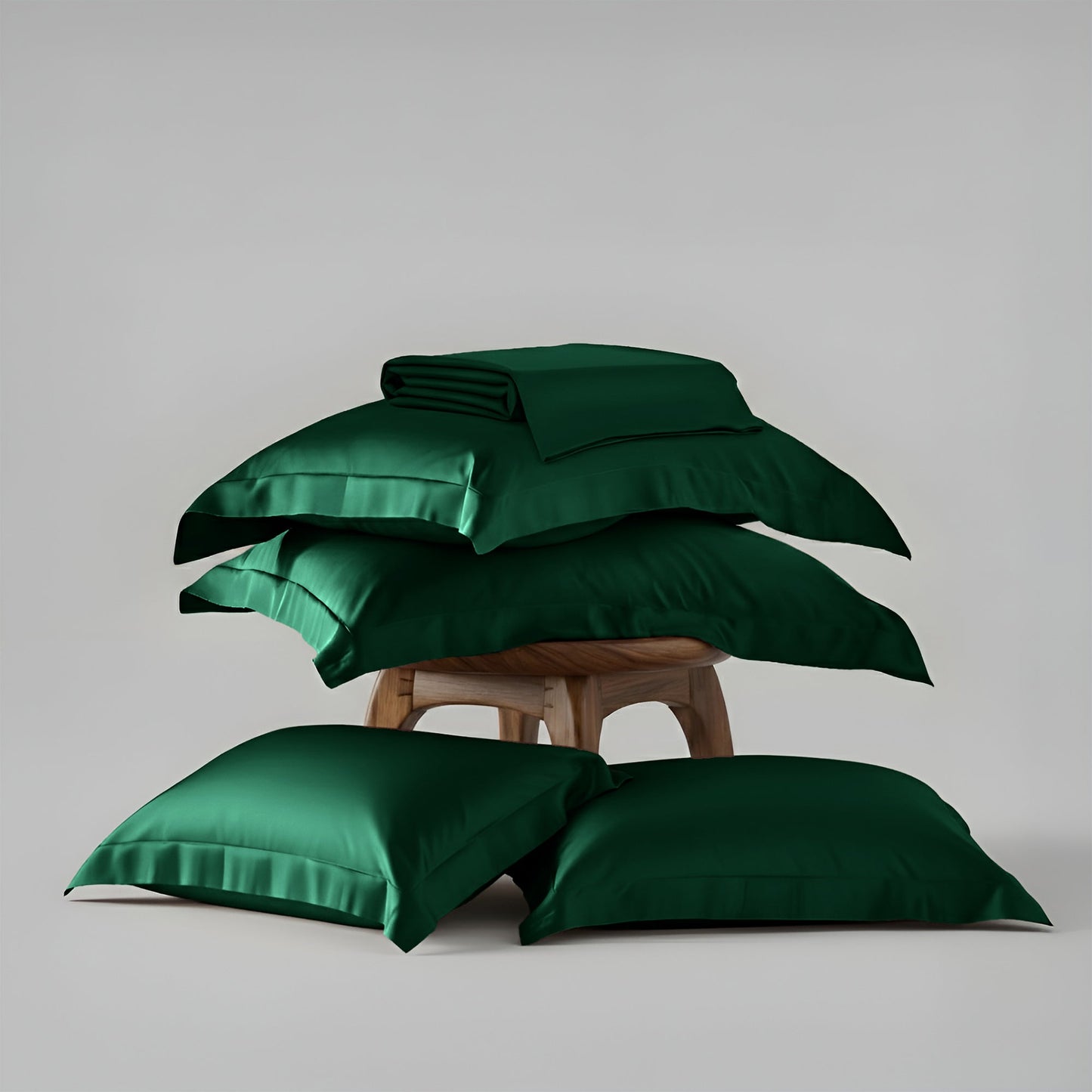 Emerald Green Flat Bedsheet Set