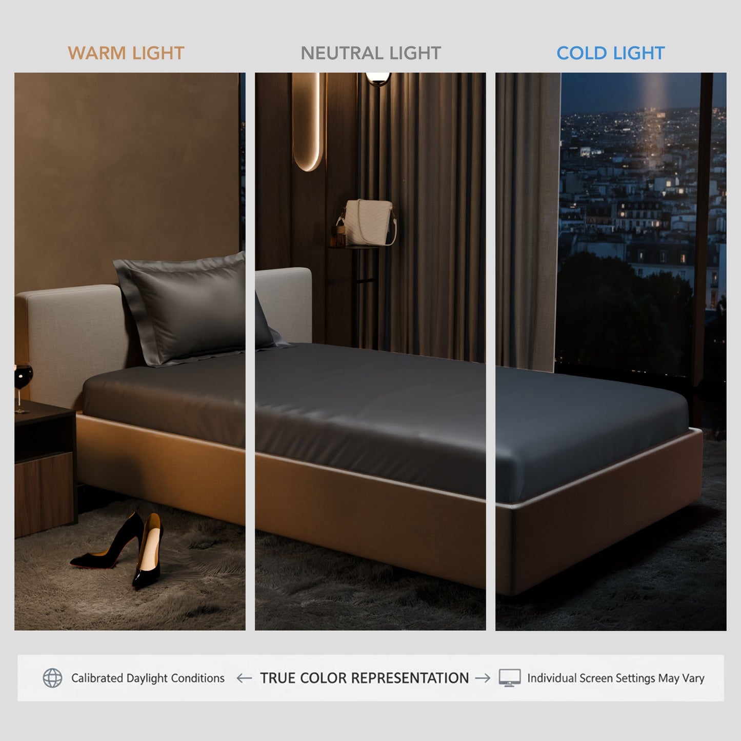 Twilight Embrace Fitted Bedsheet Set