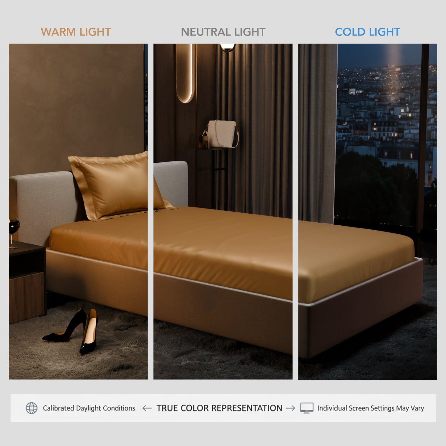 Eternal Glow Fitted Bedsheet Set