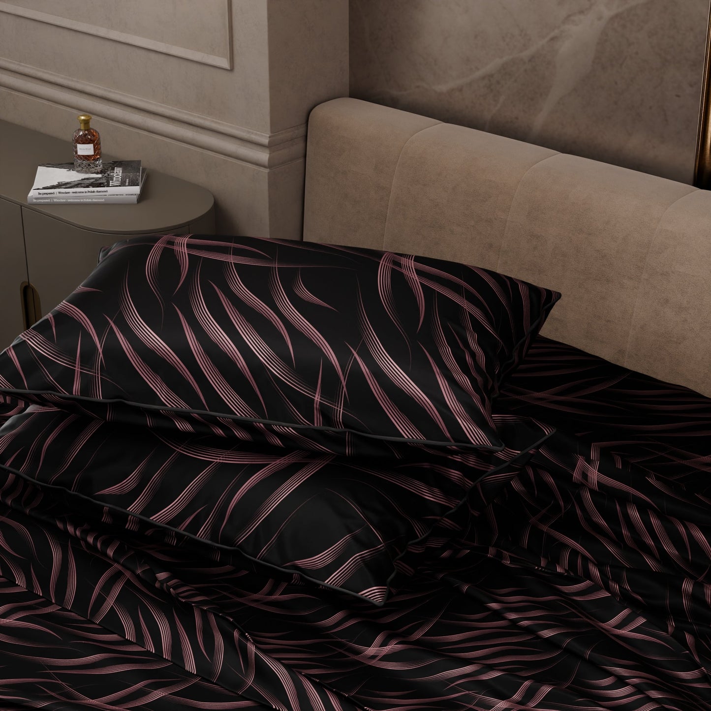 Noir Rouge Bedsheet Set