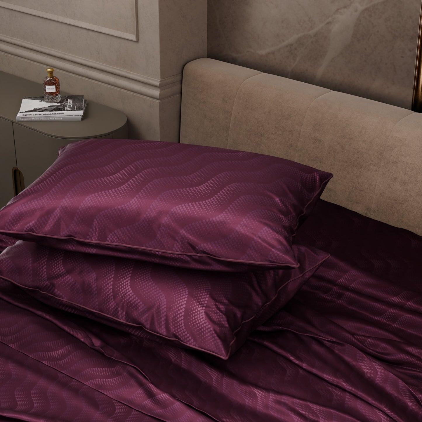 Burgundy Bliss Bedsheet Set