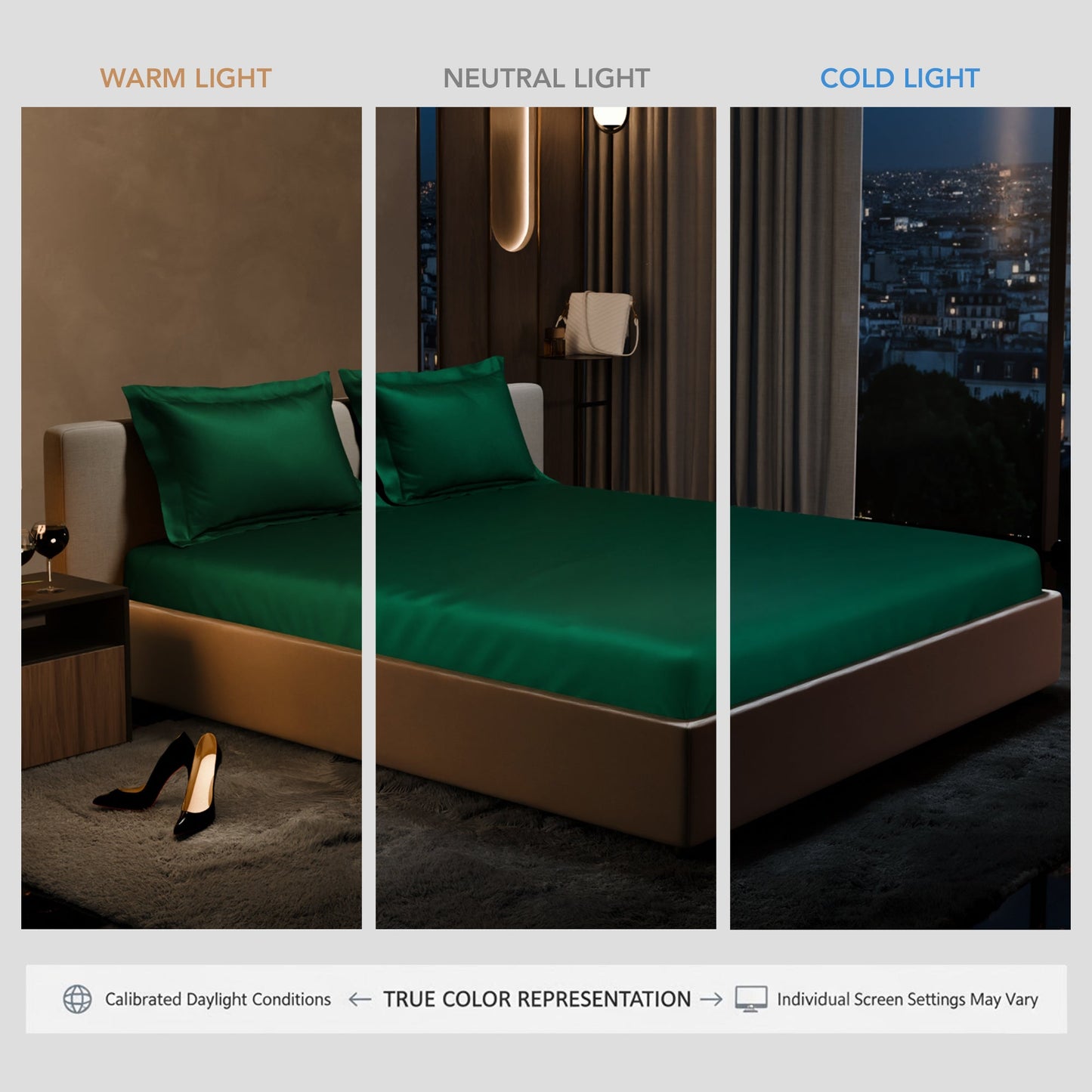 Emerald Green Fitted Bedsheet Set