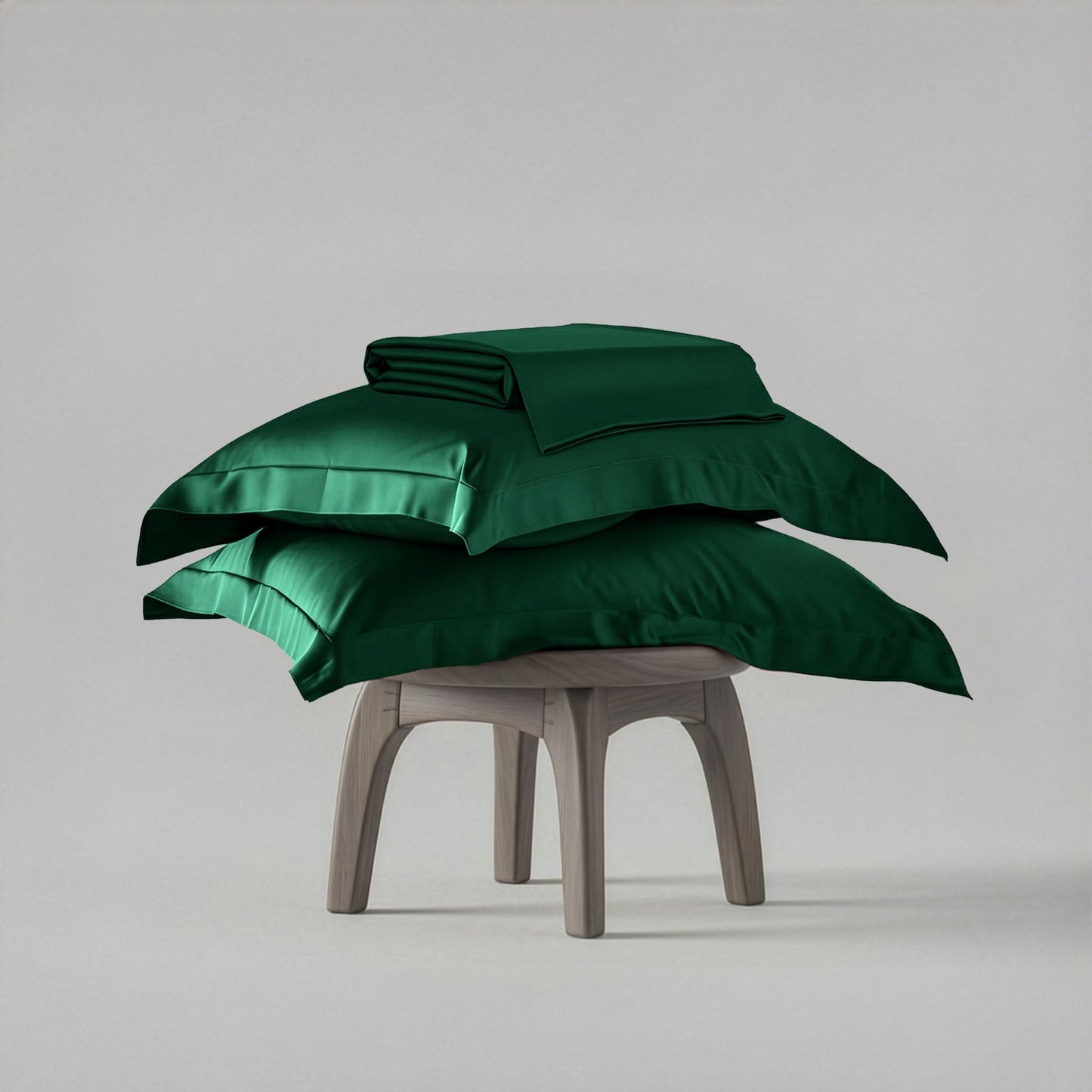 Emerald Green Flat Bedsheet Set