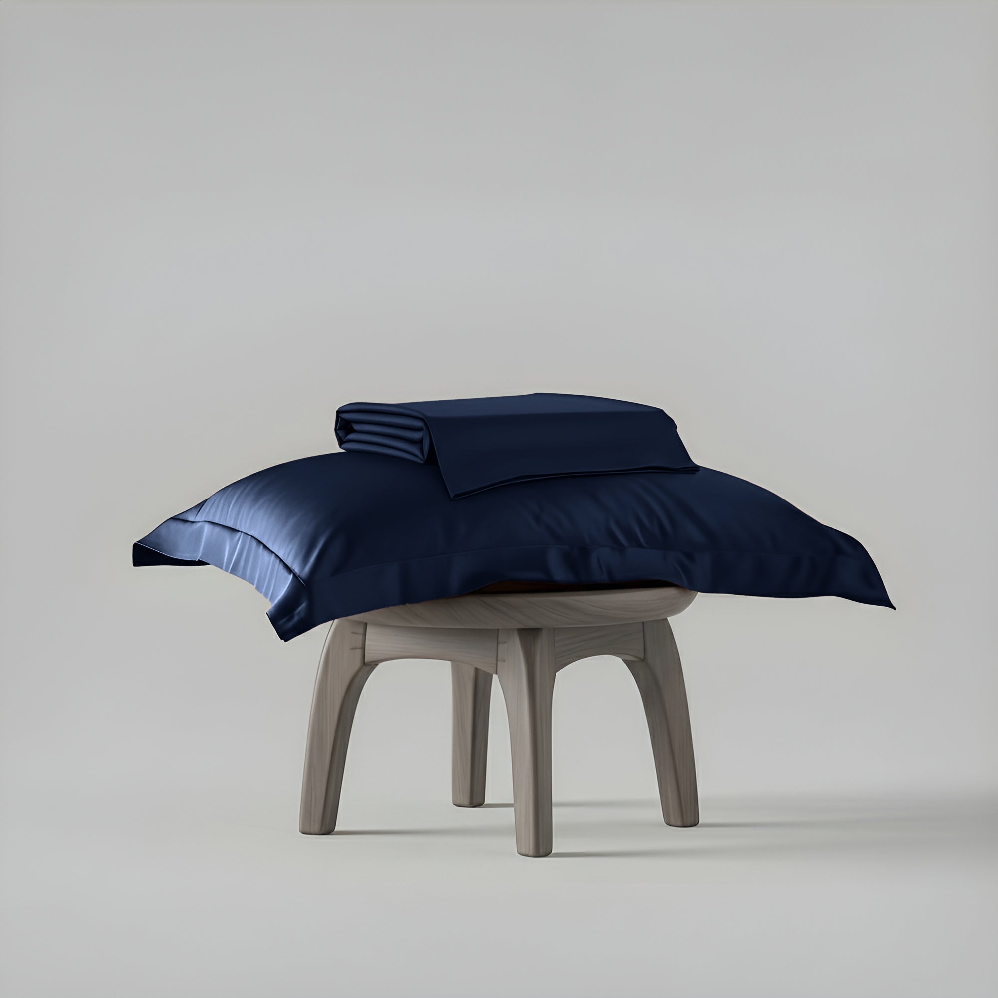 Mystique Blue Flat Bedsheet Set