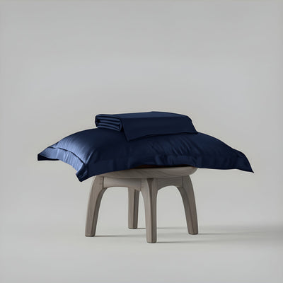 Mystique Blue Flat Bedsheet Set