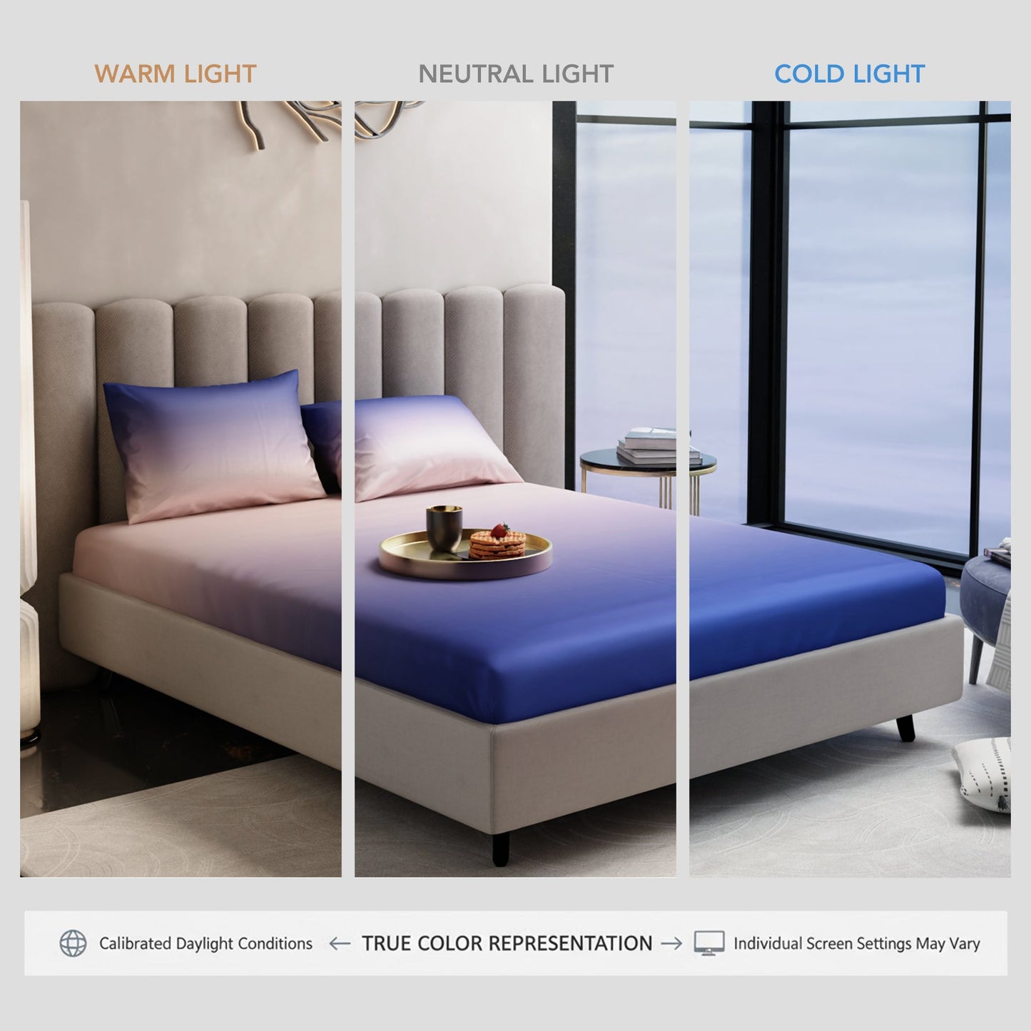 Evening Glow Fitted Bedsheet Set