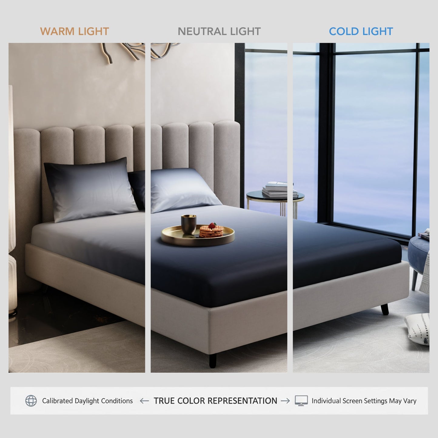 Moonlit Embrace Fitted Bedsheet Set