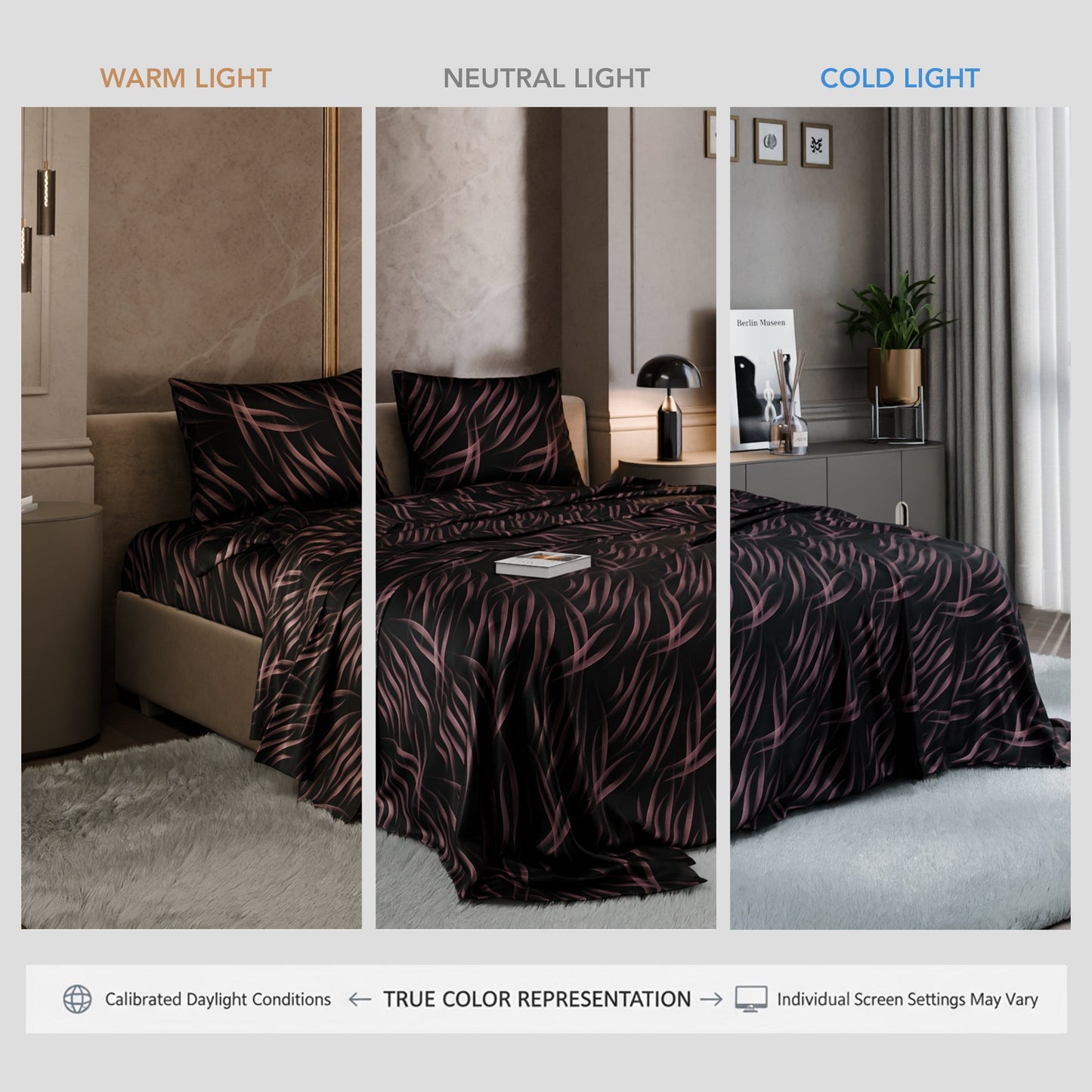 Noir Rouge Bedsheet Set