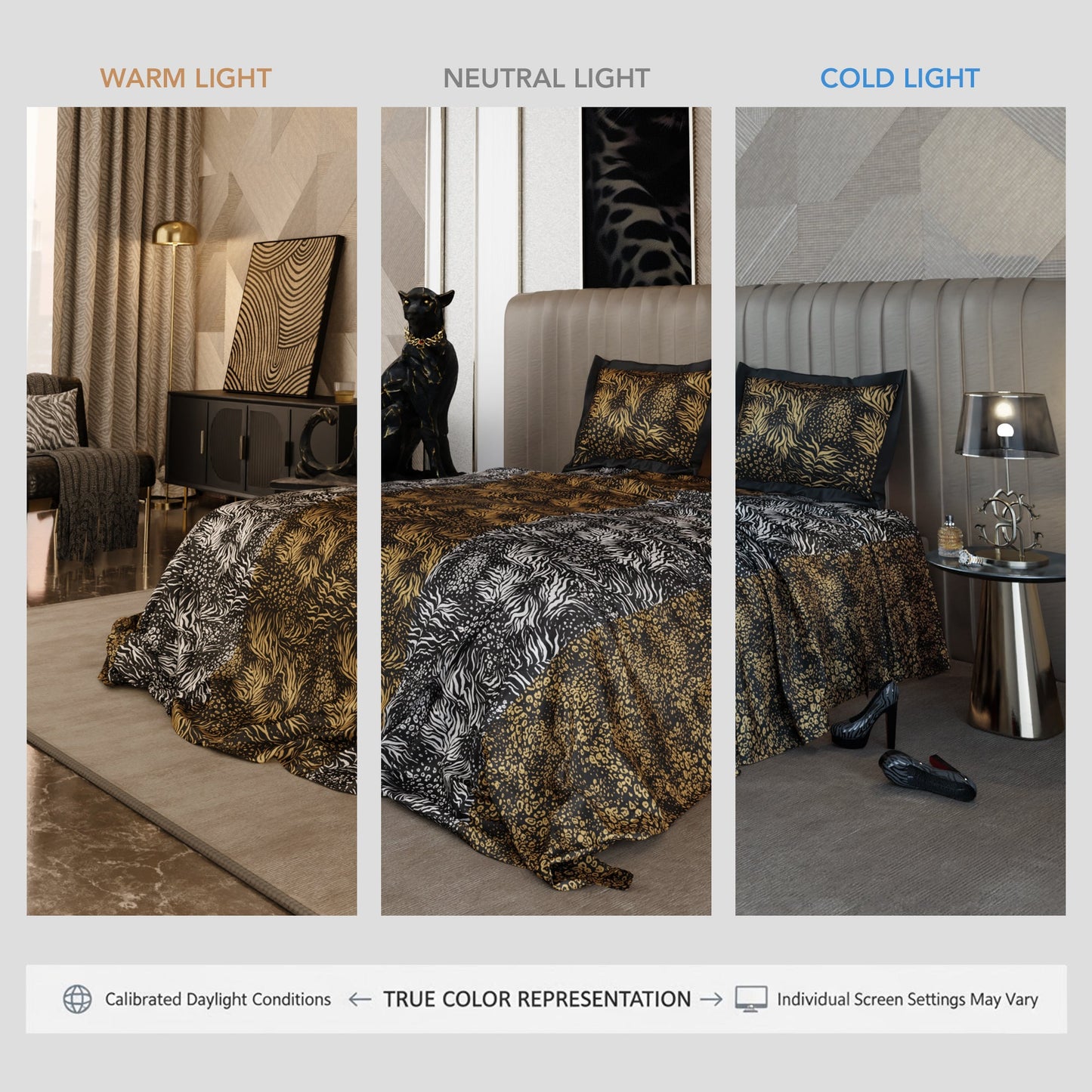Eternal Chase Enriched Cotton Bedsheet Set