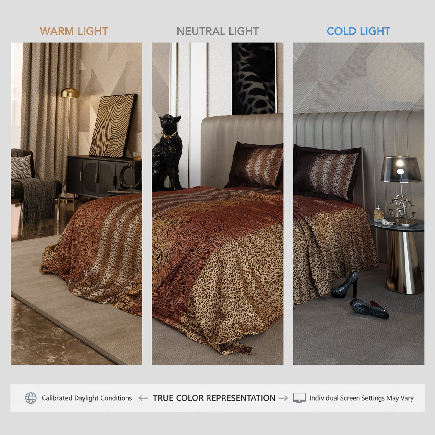 Golden Savannah Enriched Cotton Bedsheet Set