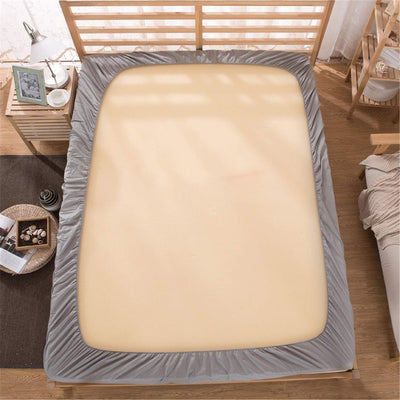 Same Autumn Bliss Cotton Blend Elastic Fitted King Bedsheet