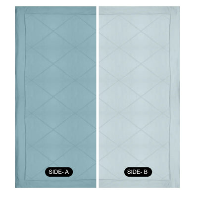 Comfy Flip Solid Reversible Comforter, Sky & Denim (220 GSM)