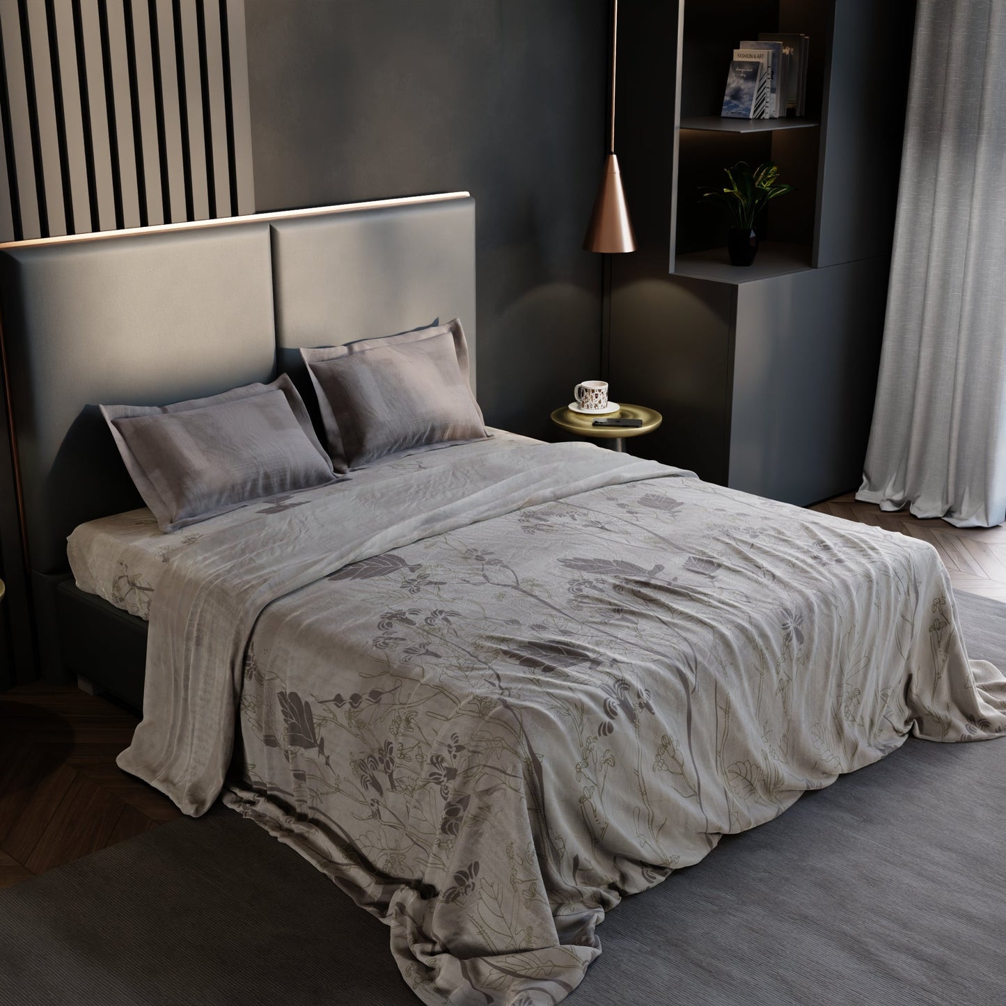 Hazel Ivy 100% Cotton Bedsheet Set