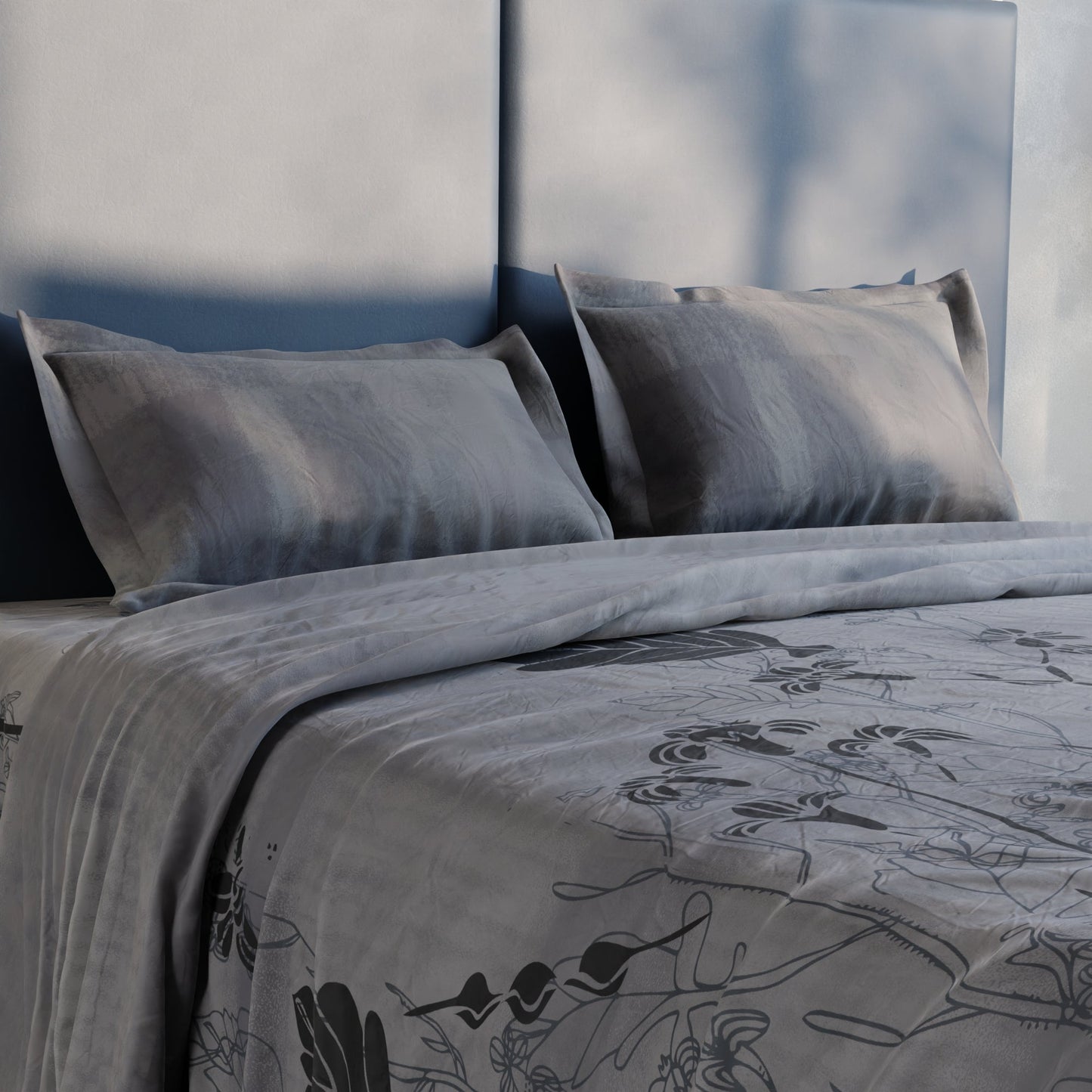 Mist Ivy 100% Cotton Bedsheet Set