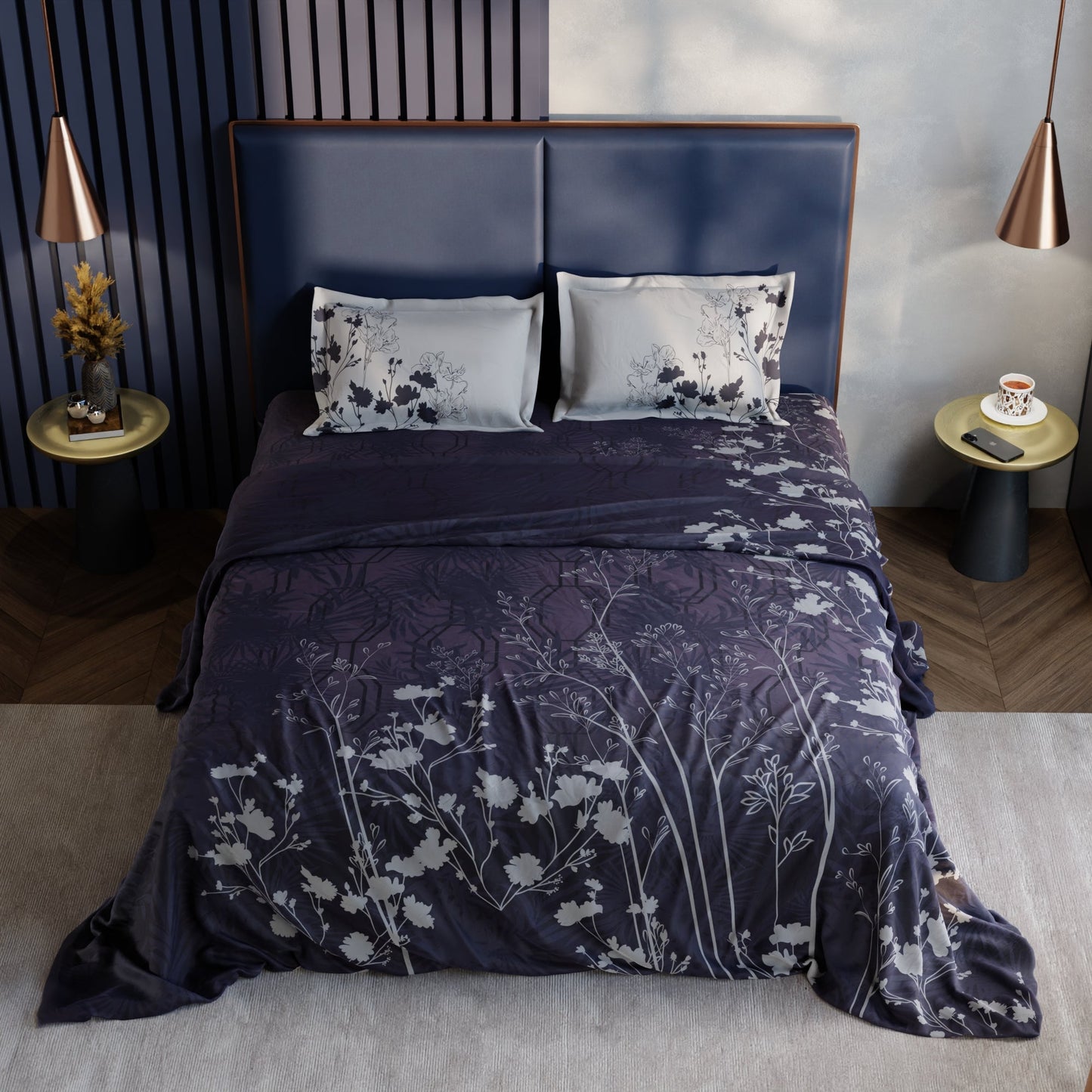 Orchid Canopy 100% Cotton Bedsheet Set