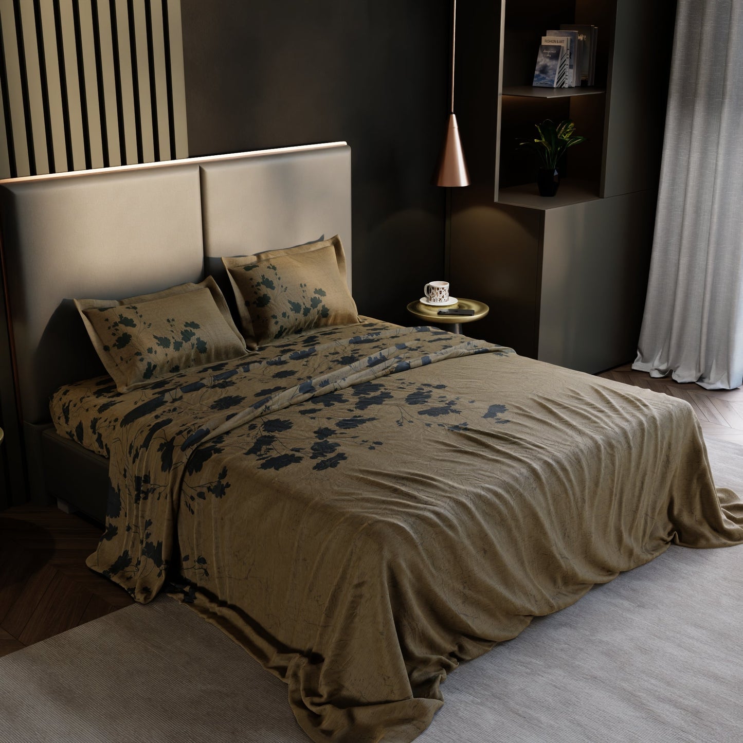 Ochre Shade	100% Cotton Bedsheet Set