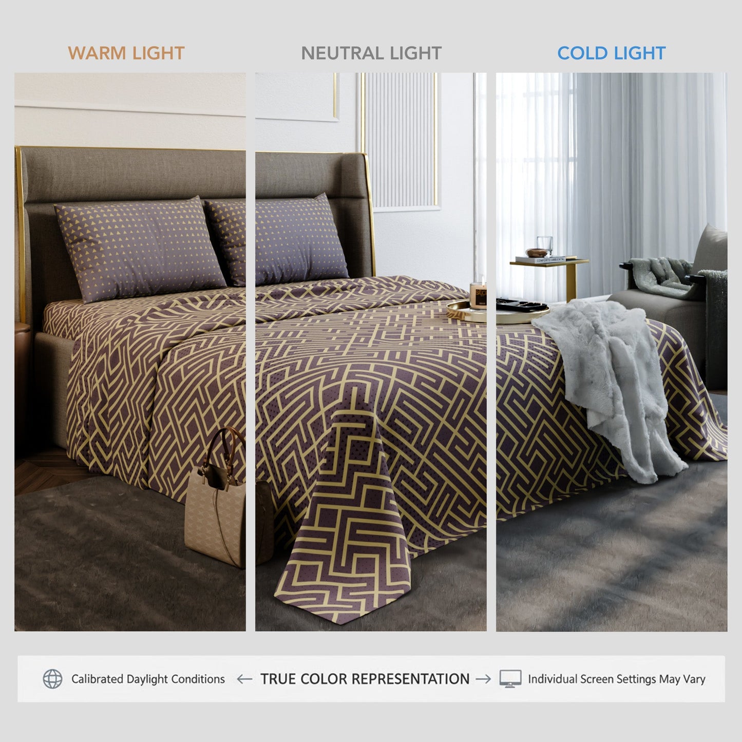 Marigold Maze Cotton Bedsheet Set