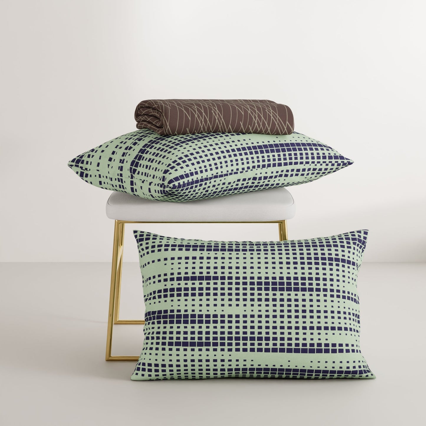 Mocha Rays Cotton Bedsheet Set
