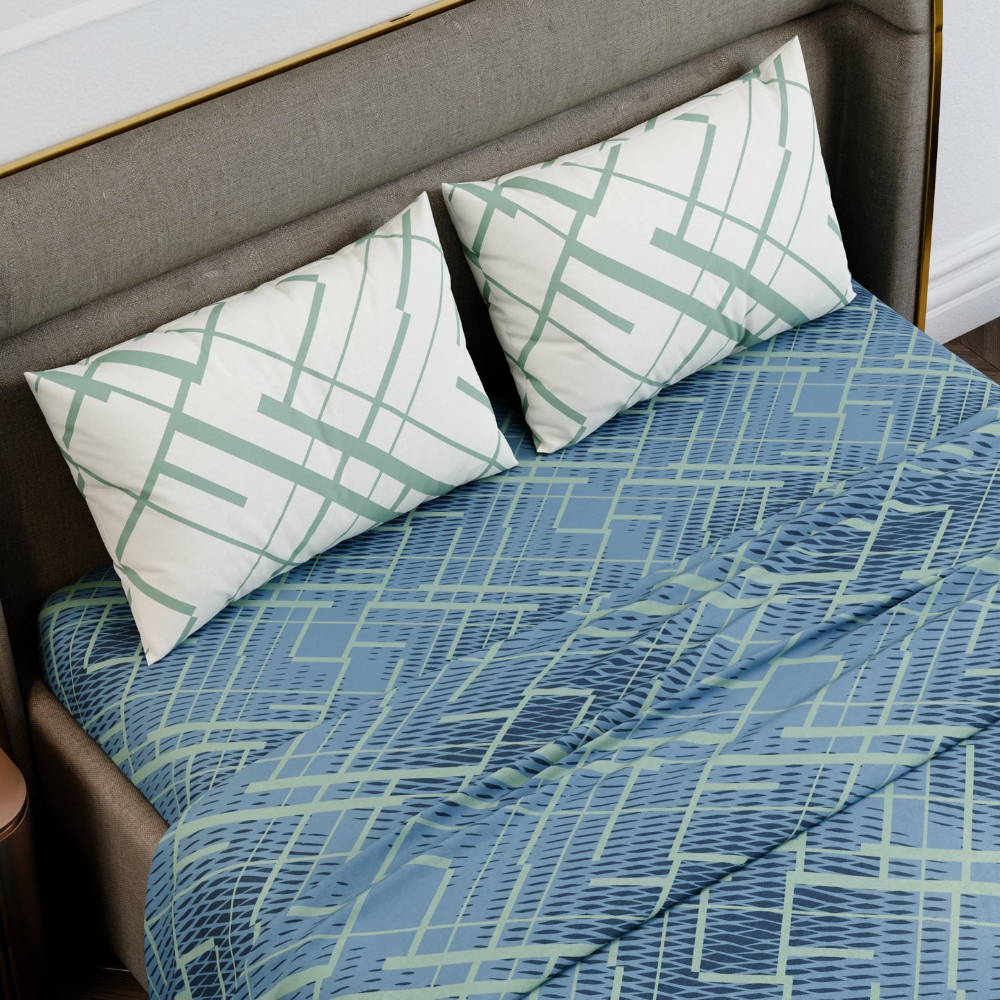 Mosaic Canopy Cotton Bedsheet Set