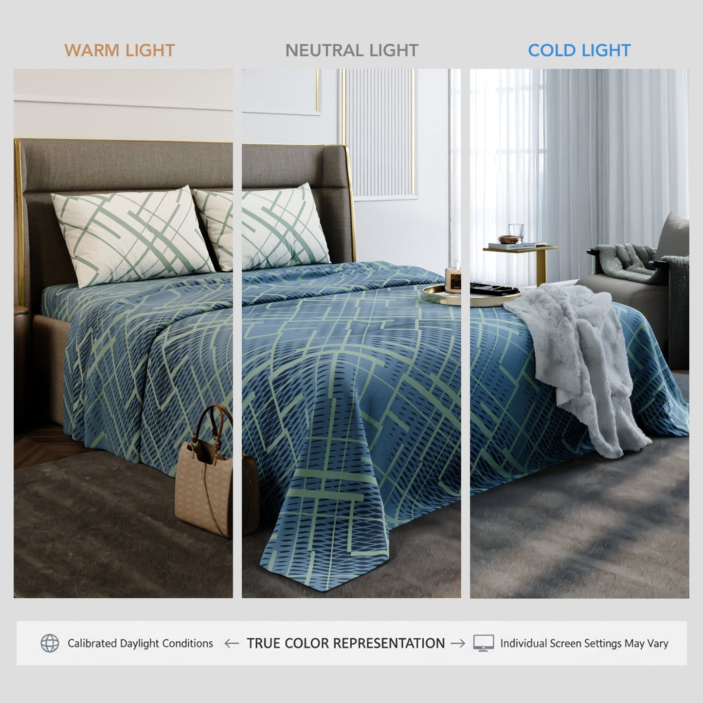 Mosaic Canopy Cotton Bedsheet Set