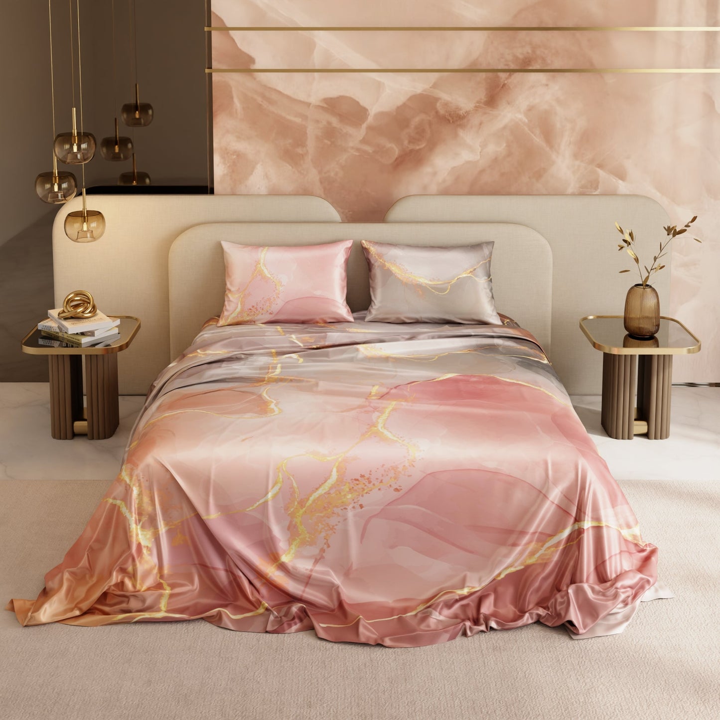 Dawn’s Brushstroke Bedsheet Set