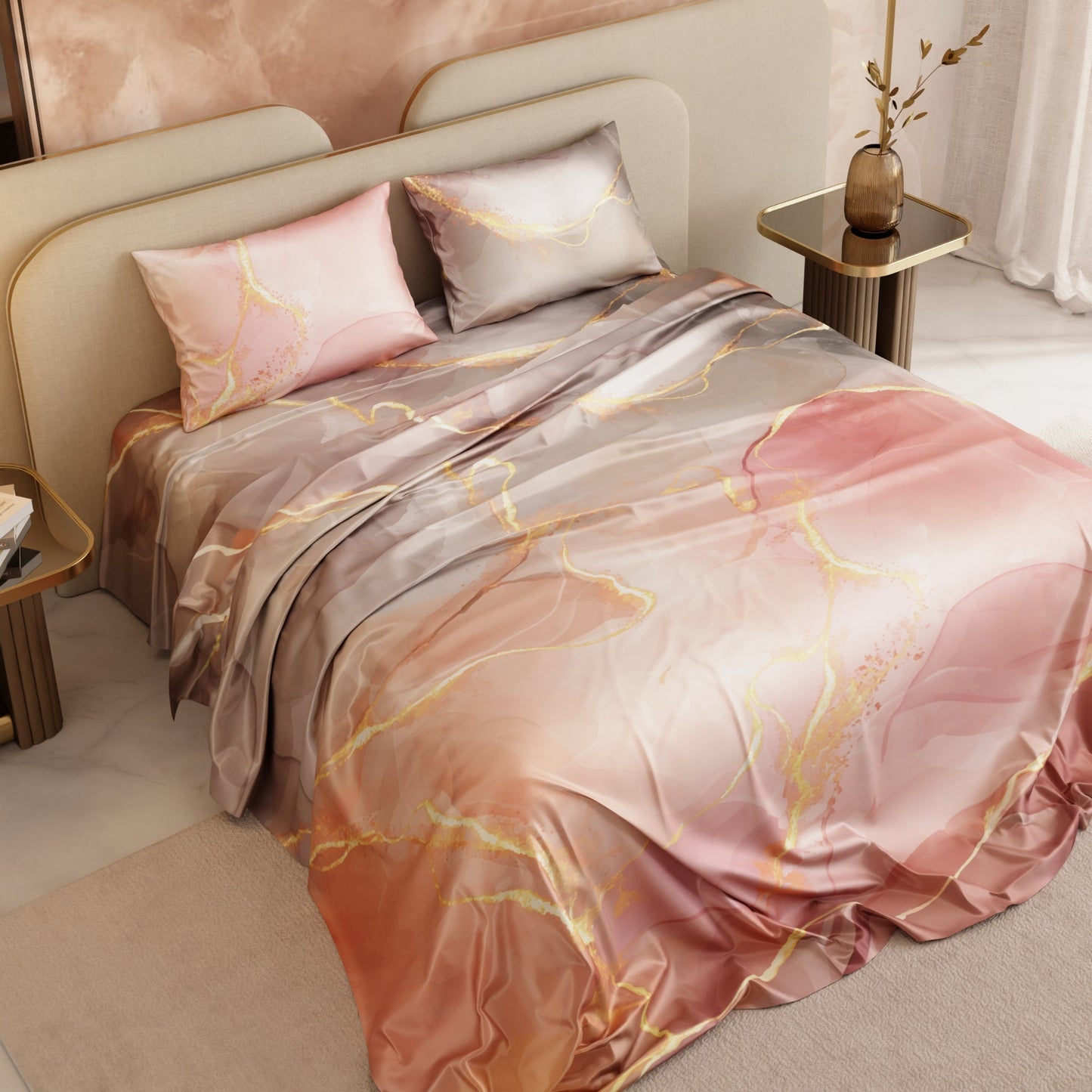 Dawn’s Brushstroke Bedsheet Set
