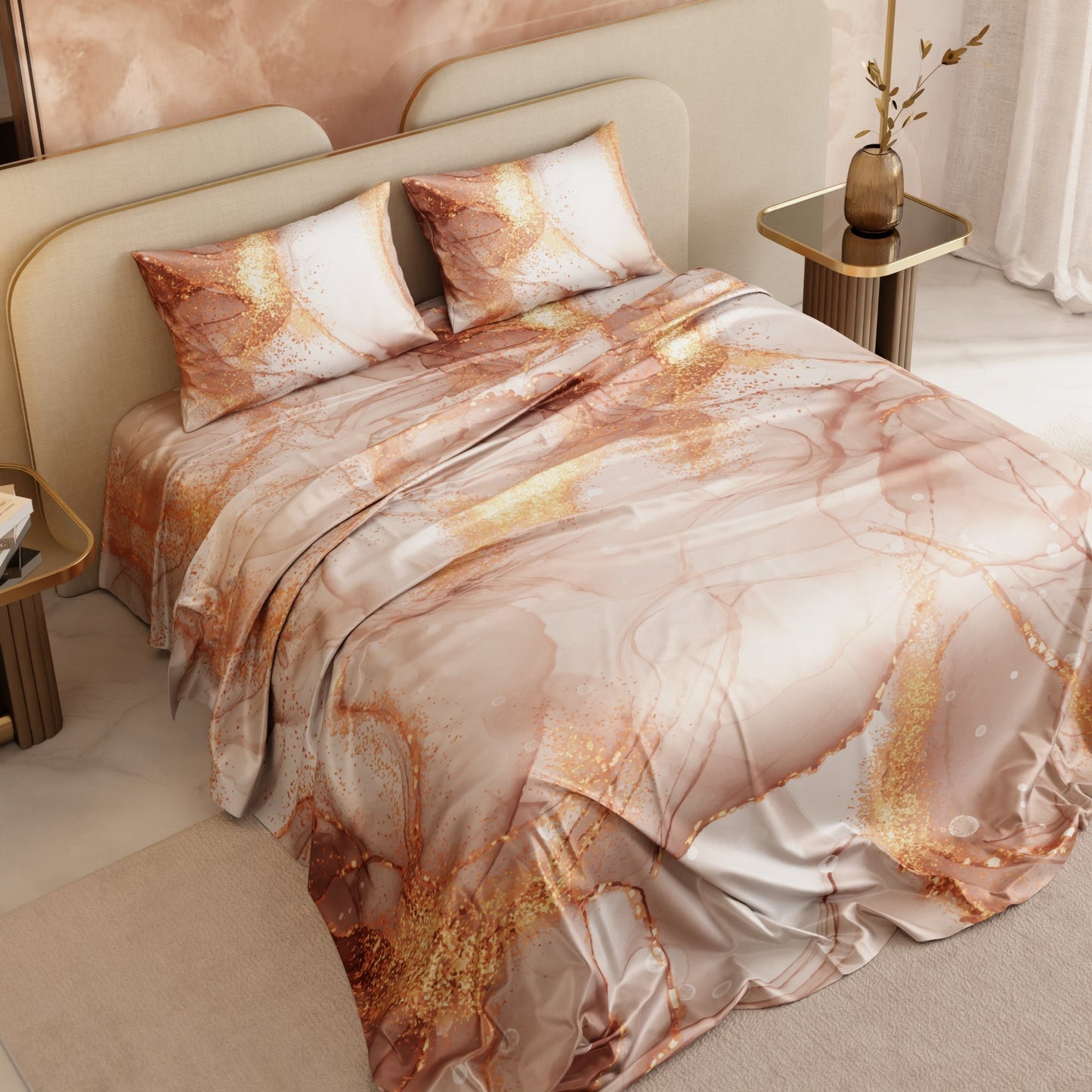 Serenade in Champagne Bedsheet Set