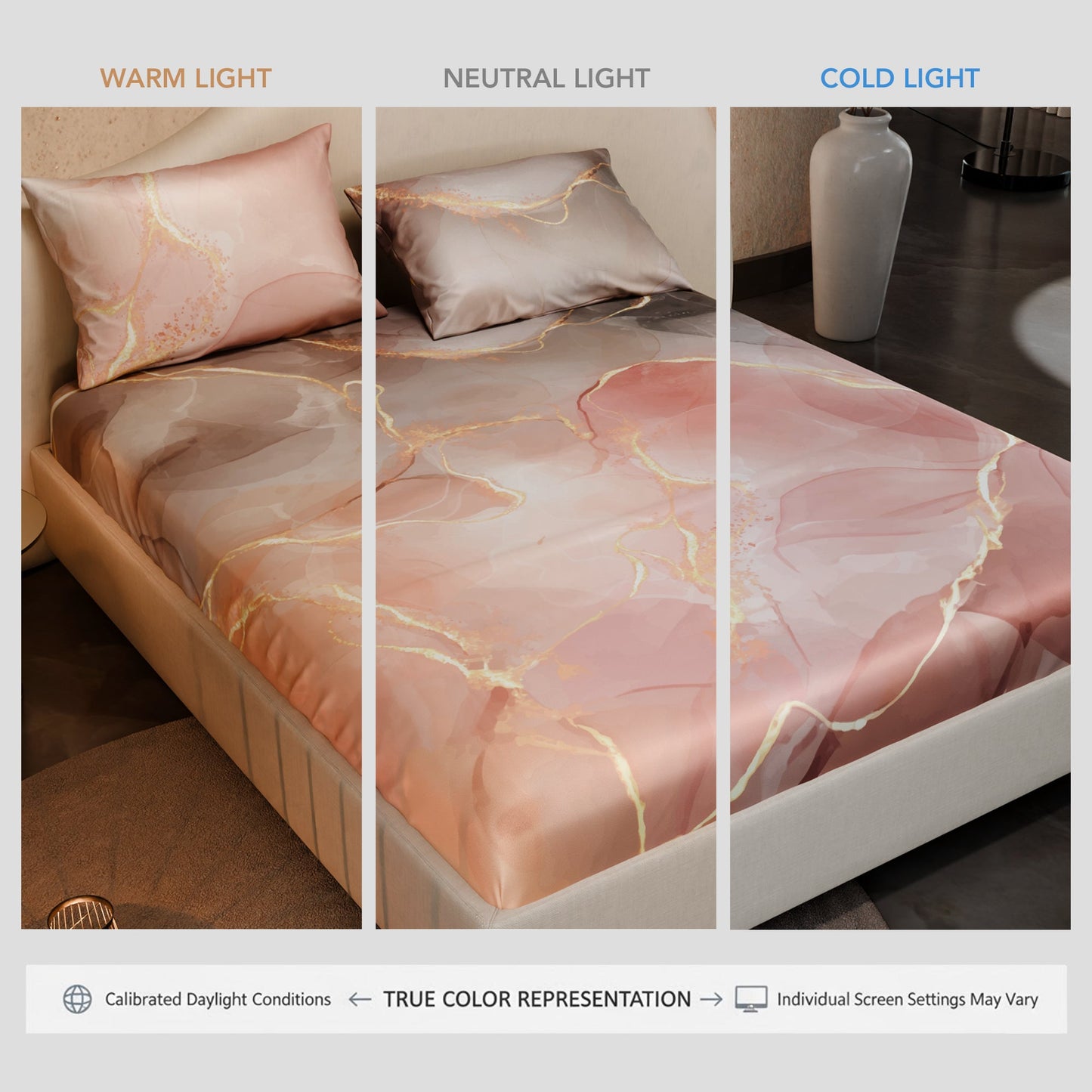 Dawn’s Brushstroke Fitted Bedsheet Set