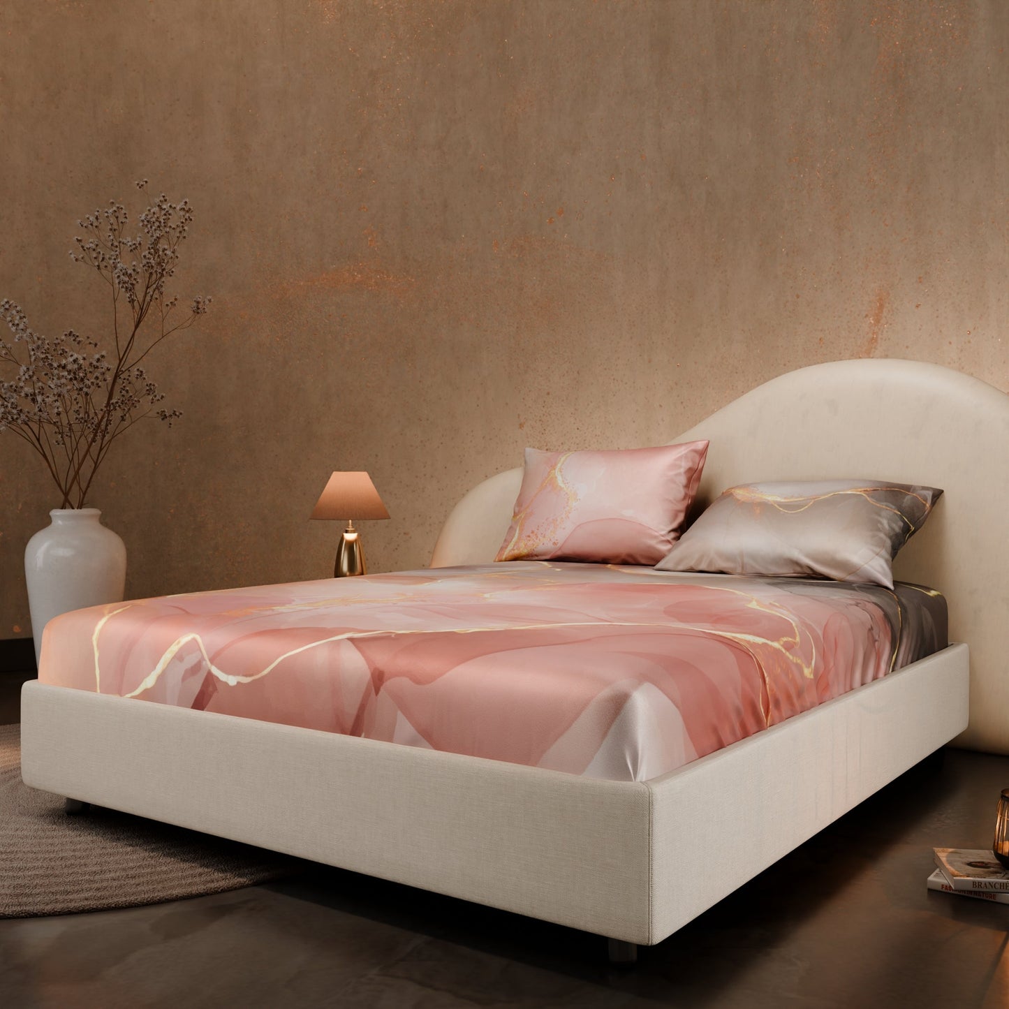 Dawn’s Brushstroke Fitted Bedsheet Set