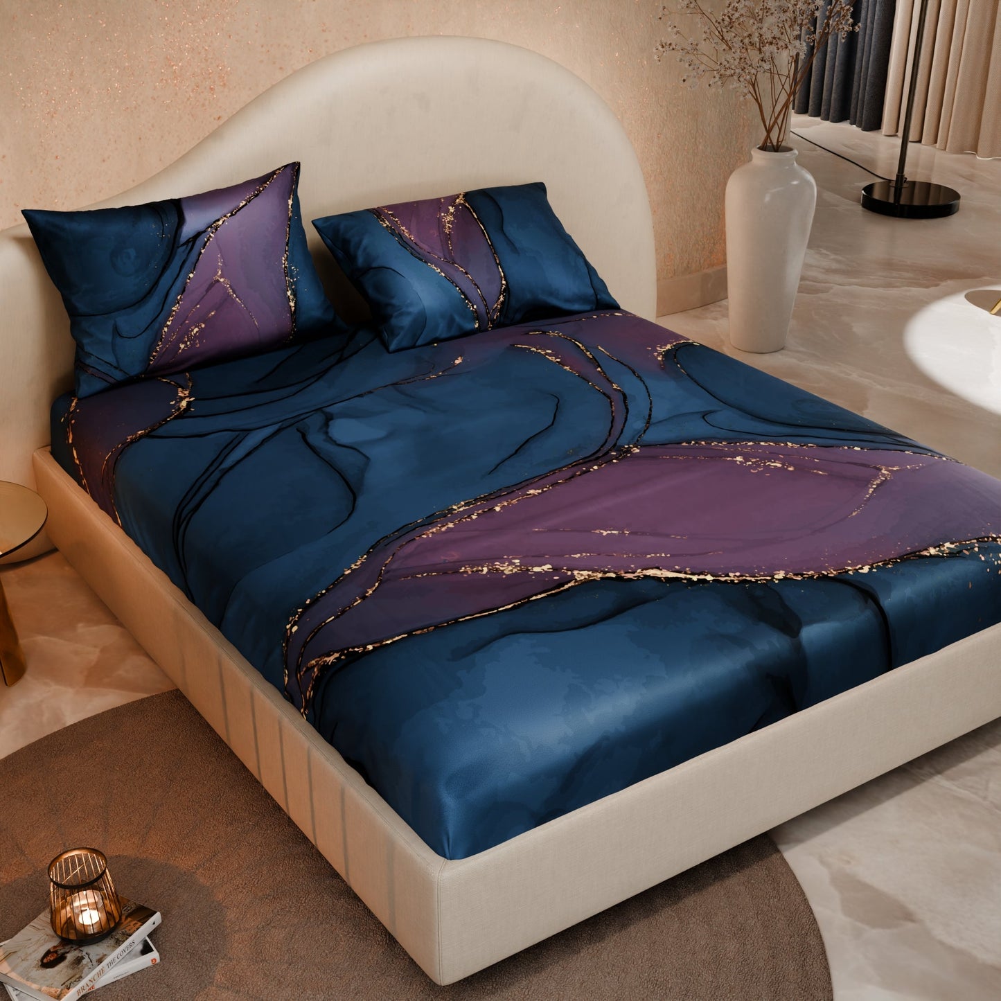 Whispers of the Cosmos Fitted Bedsheet Set