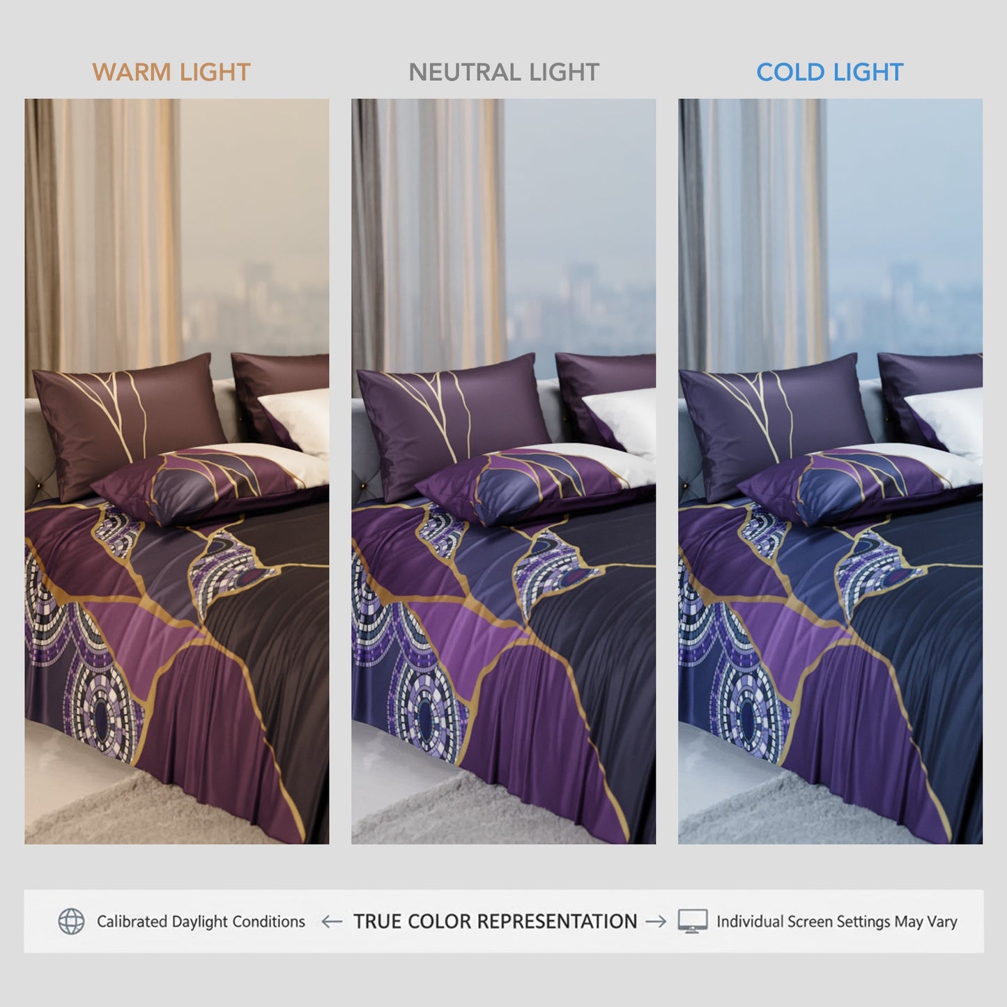 Burgundy Prism Enriched Cotton Bedsheet Set