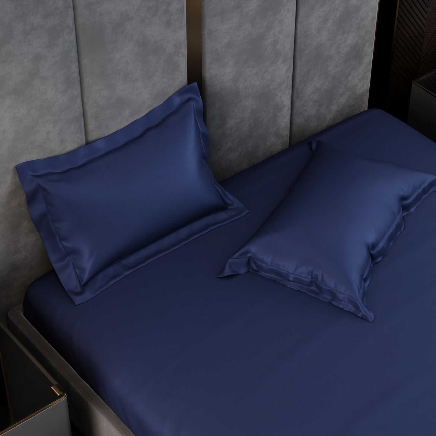 Sapphire Night Luxstre Cotton Fitted Sheet Set