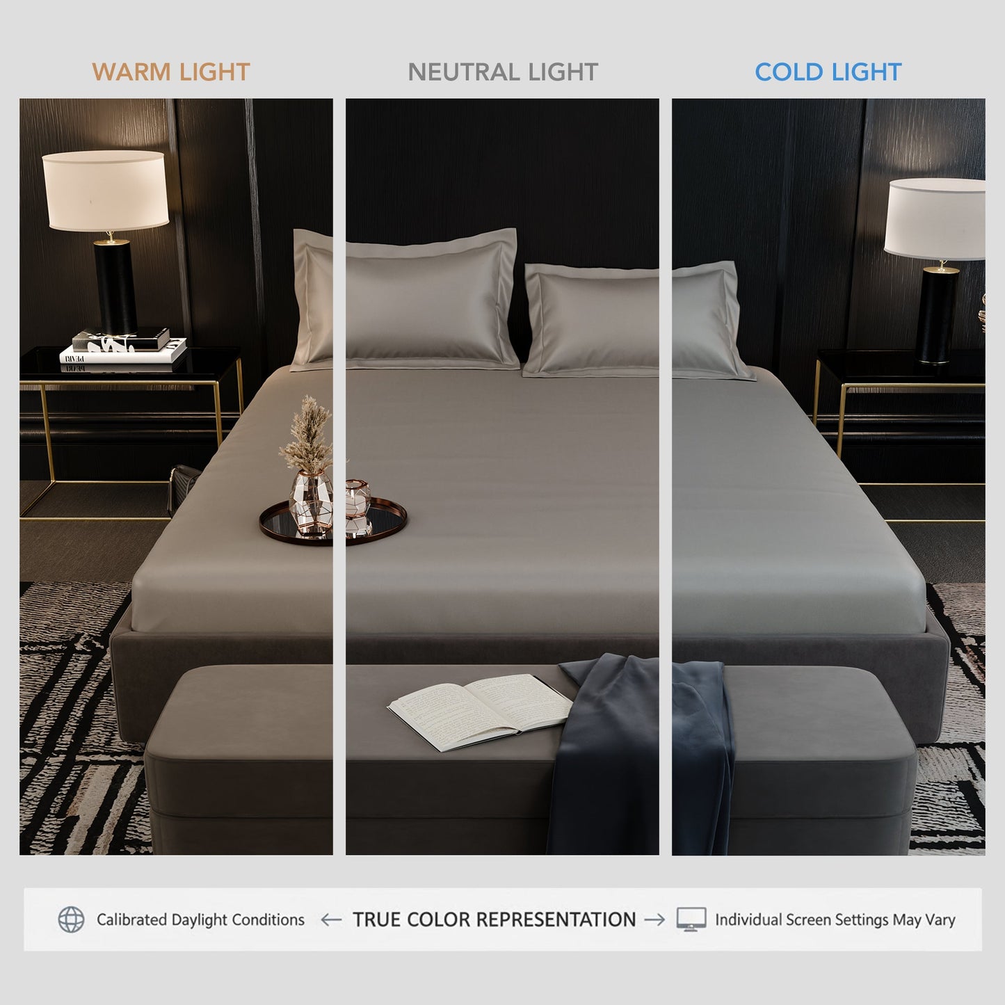 Dune Dusk Luxstre Cotton Fitted Sheet Set