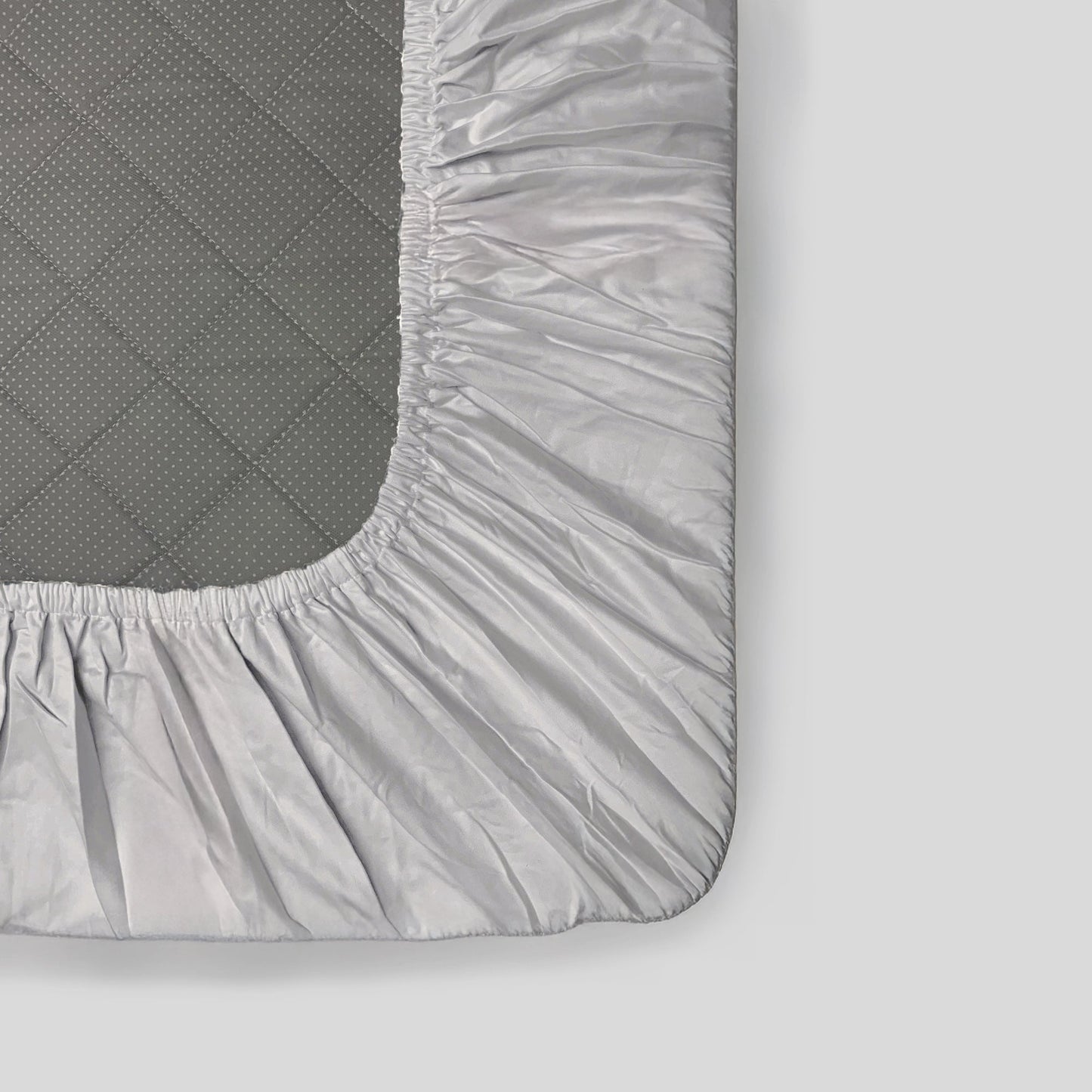 Frosted Ivory Luxstre Cotton Fitted Sheet Set