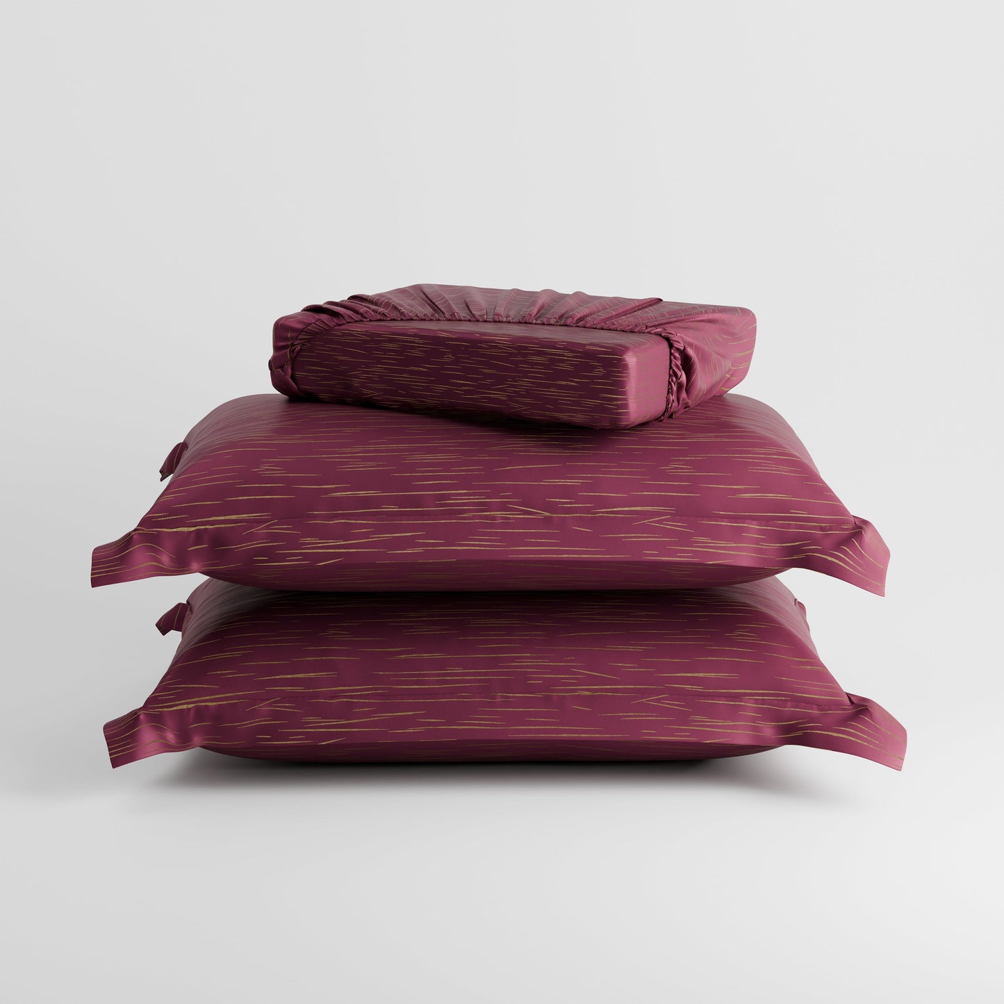 Crimson Radiance  Luxstre Cotton Fitted Sheet Set